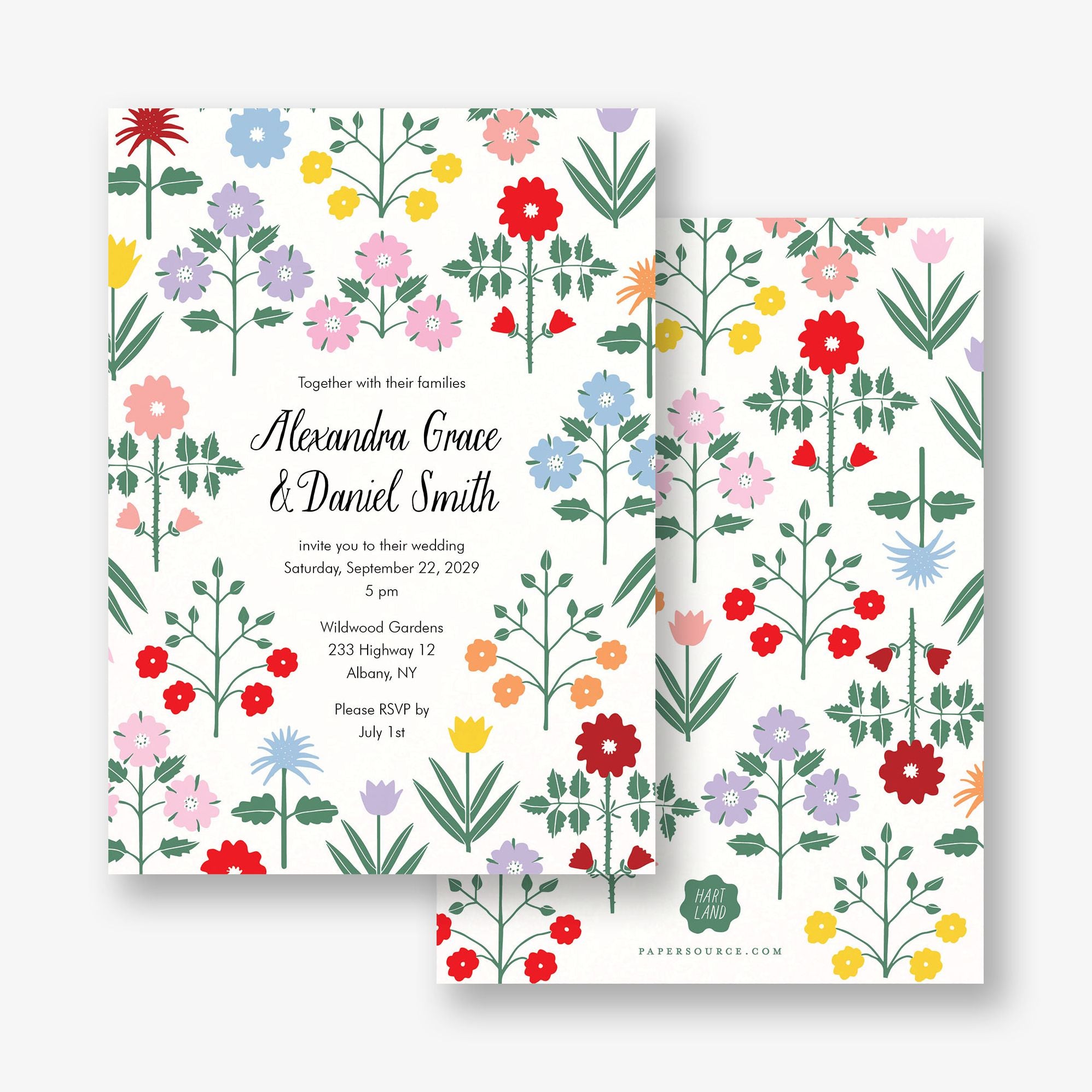 Betty's Garden Wedding Invitation