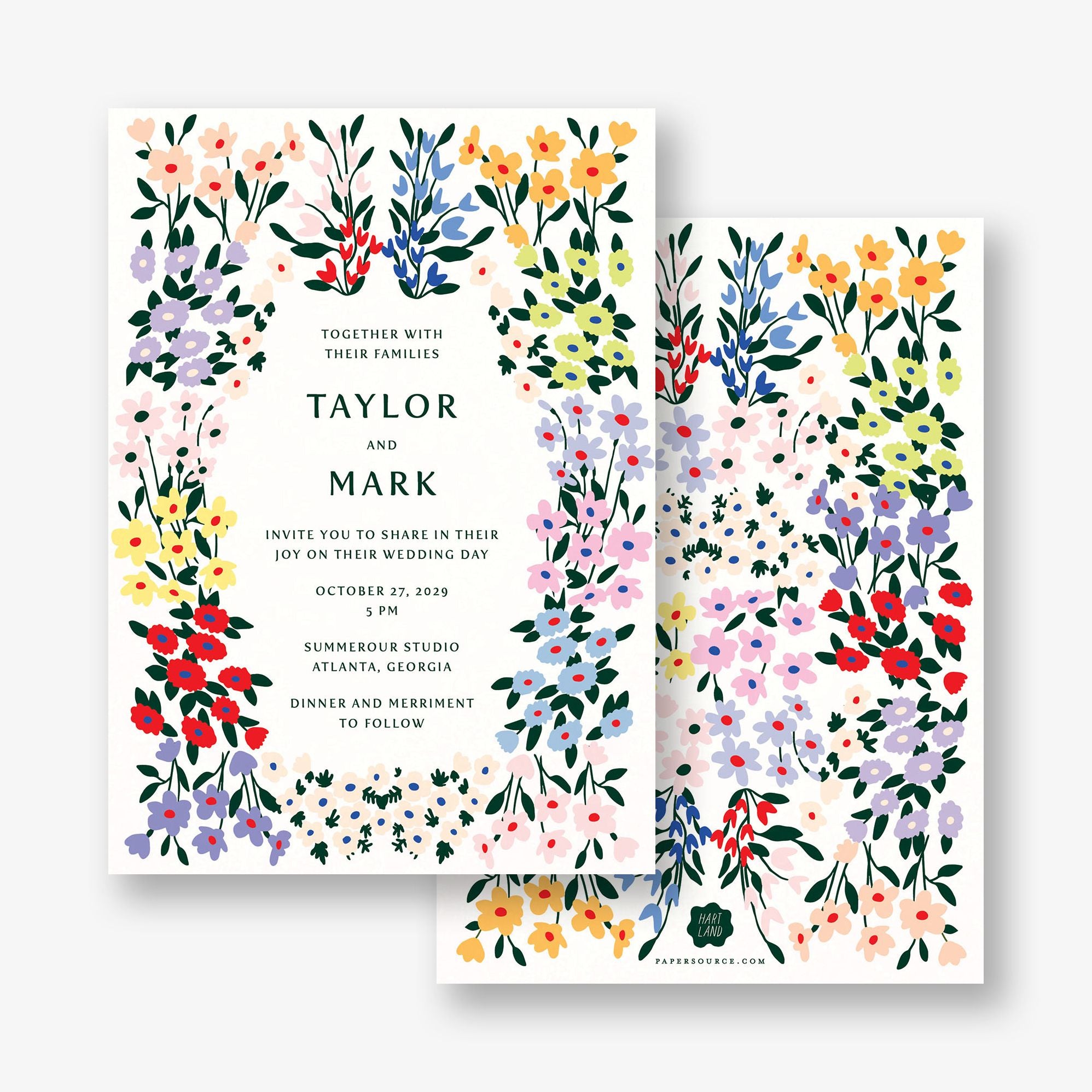 Cottage Garden Wedding Invitation