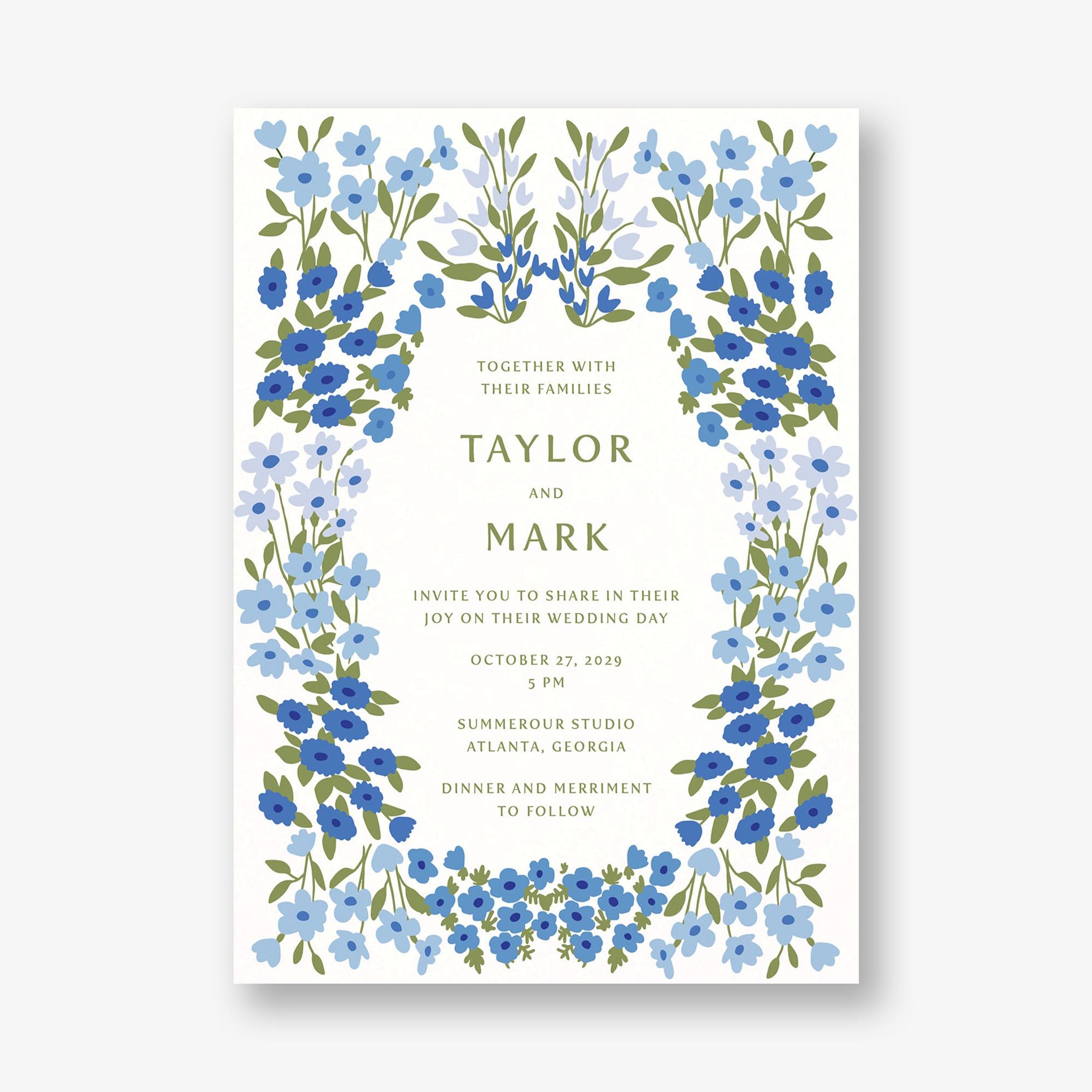 Cottage Garden Wedding Invitation