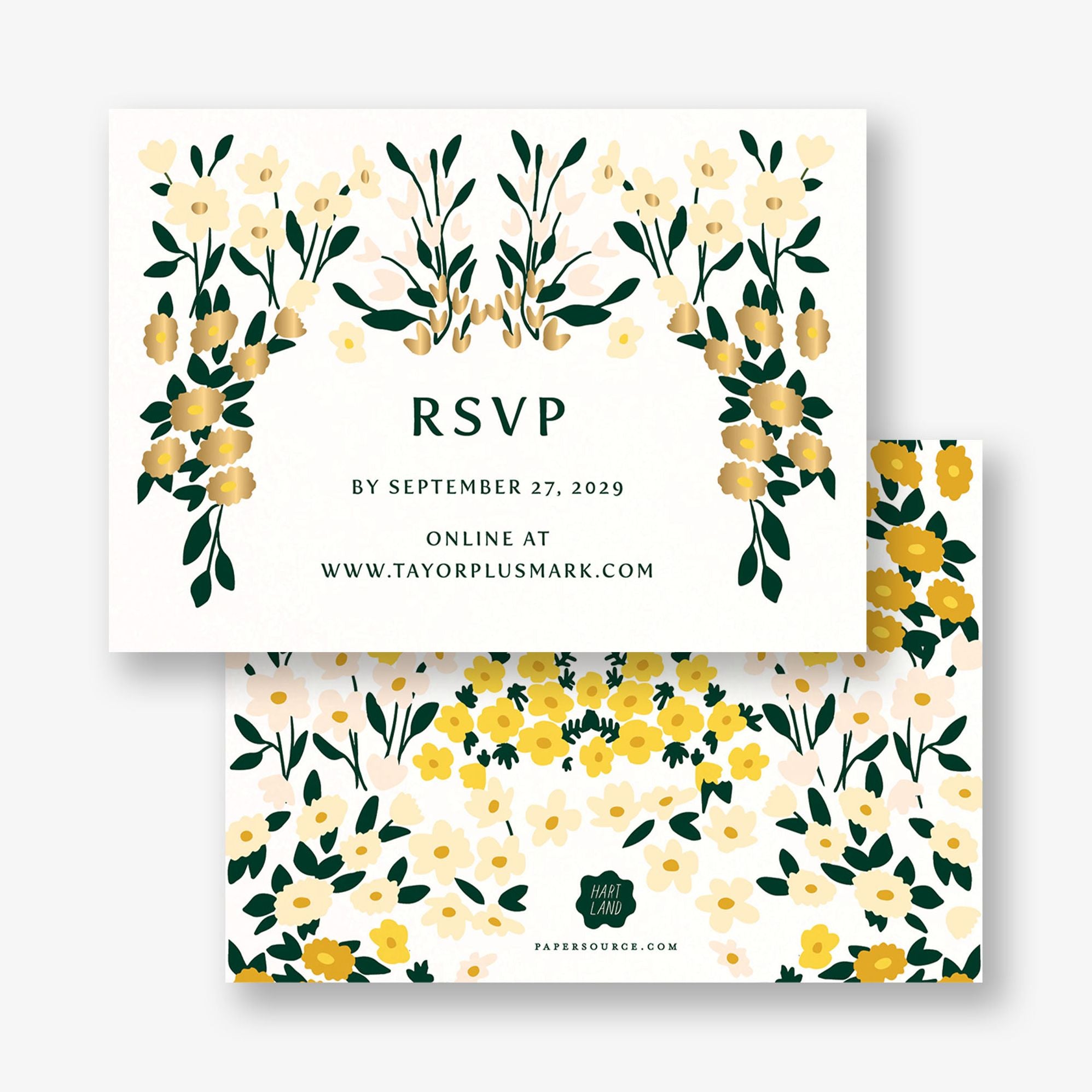 Cottage Garden Foil Response Card