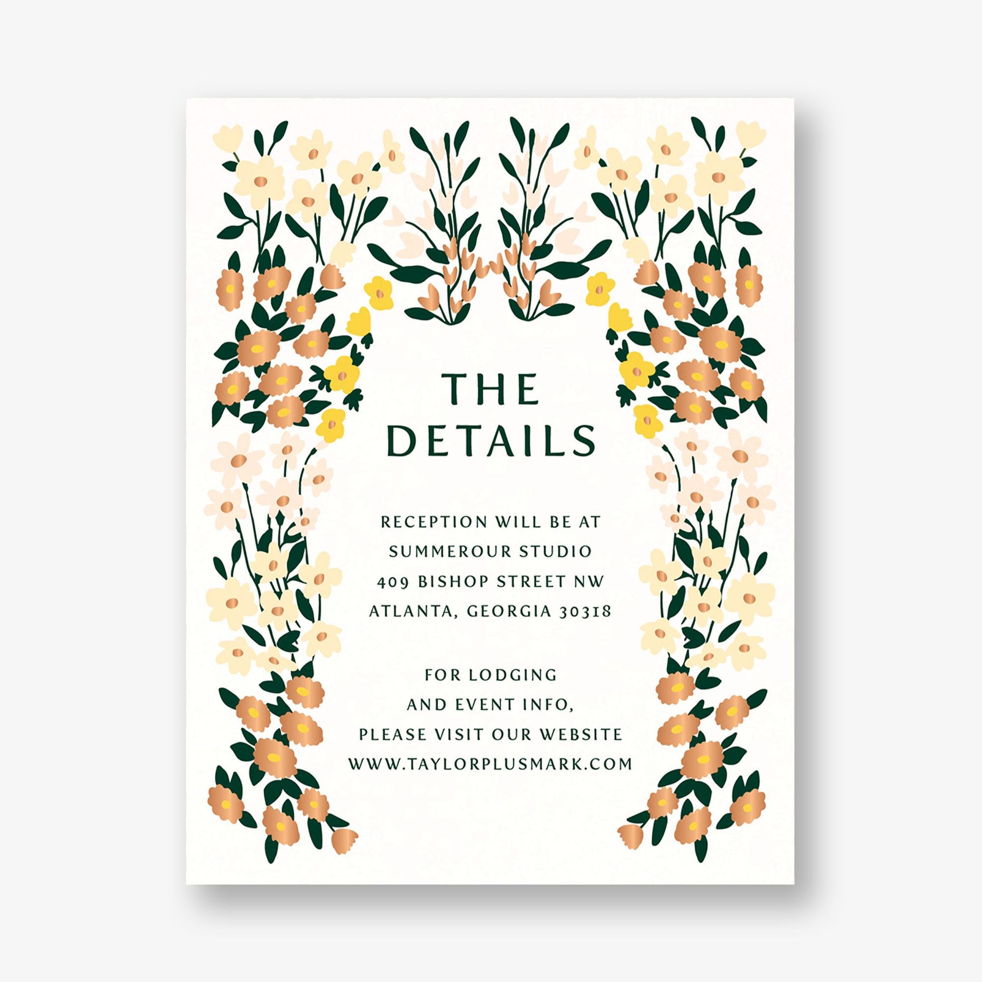 Cottage Garden Foil Information Card