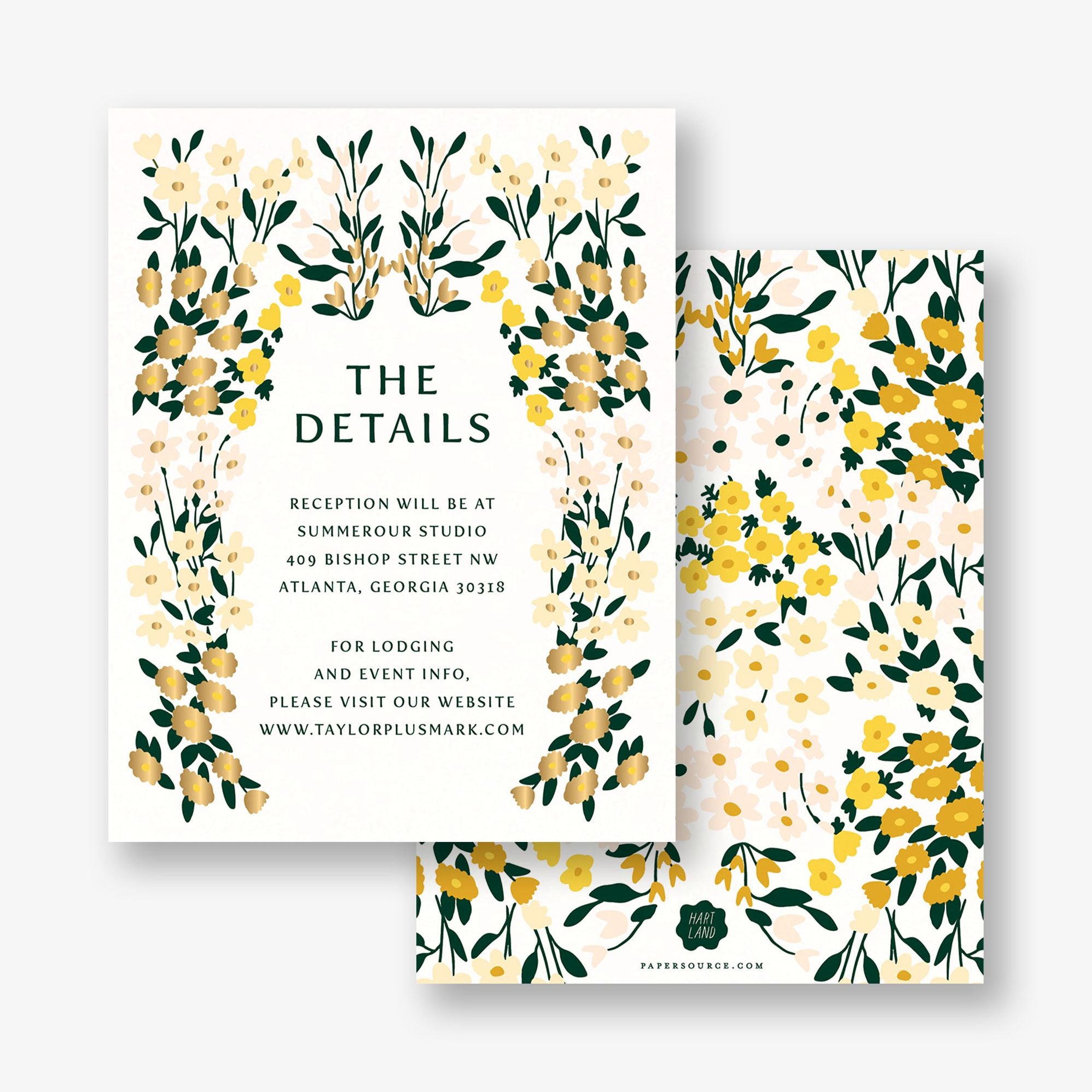 Cottage Garden Foil Information Card