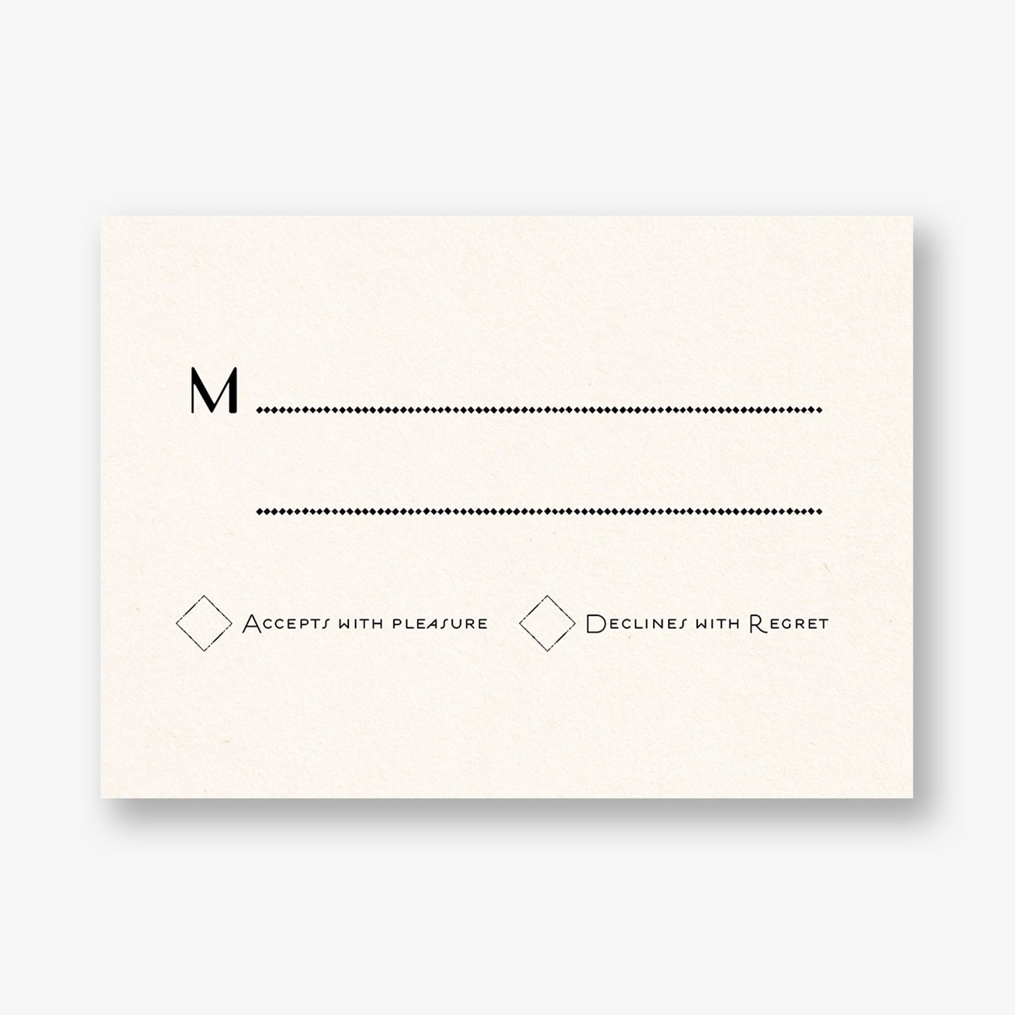 Vintage NYC Deli Response Card