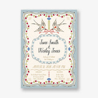 Folk Maximalist Wedding Invitation