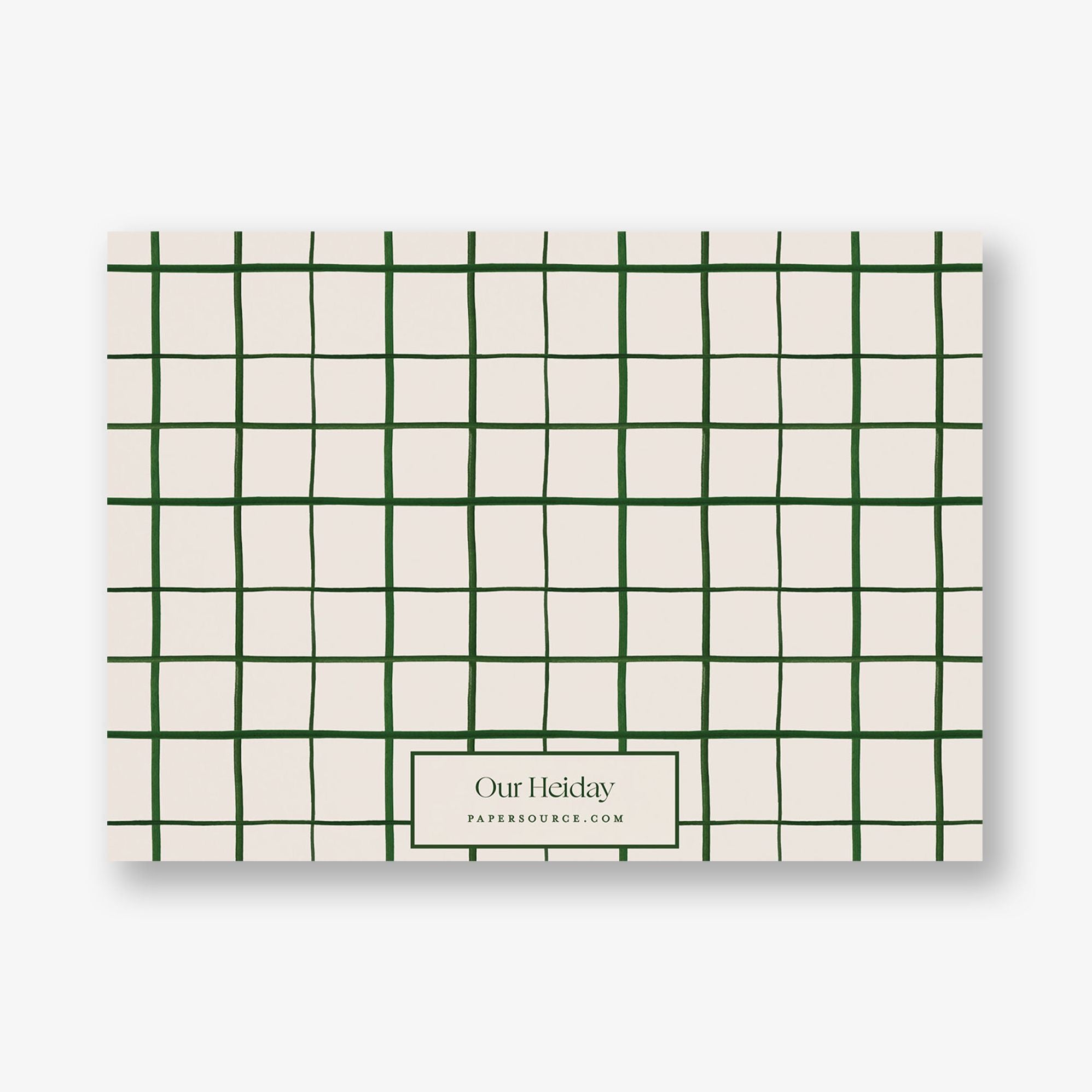 Emerald Grid Stationery