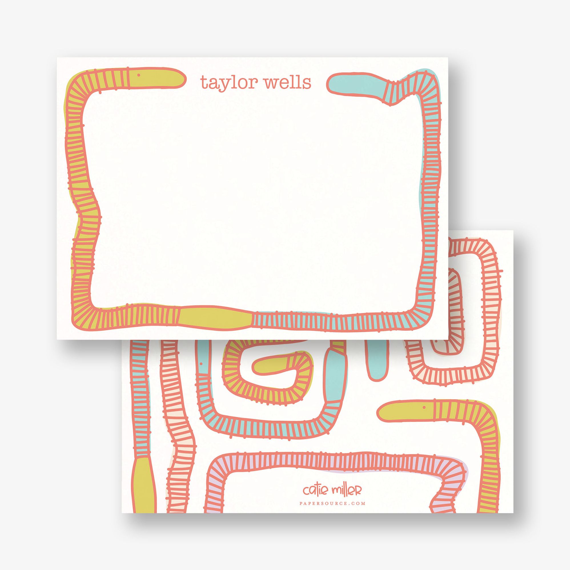 Wiggle Worm Stationery