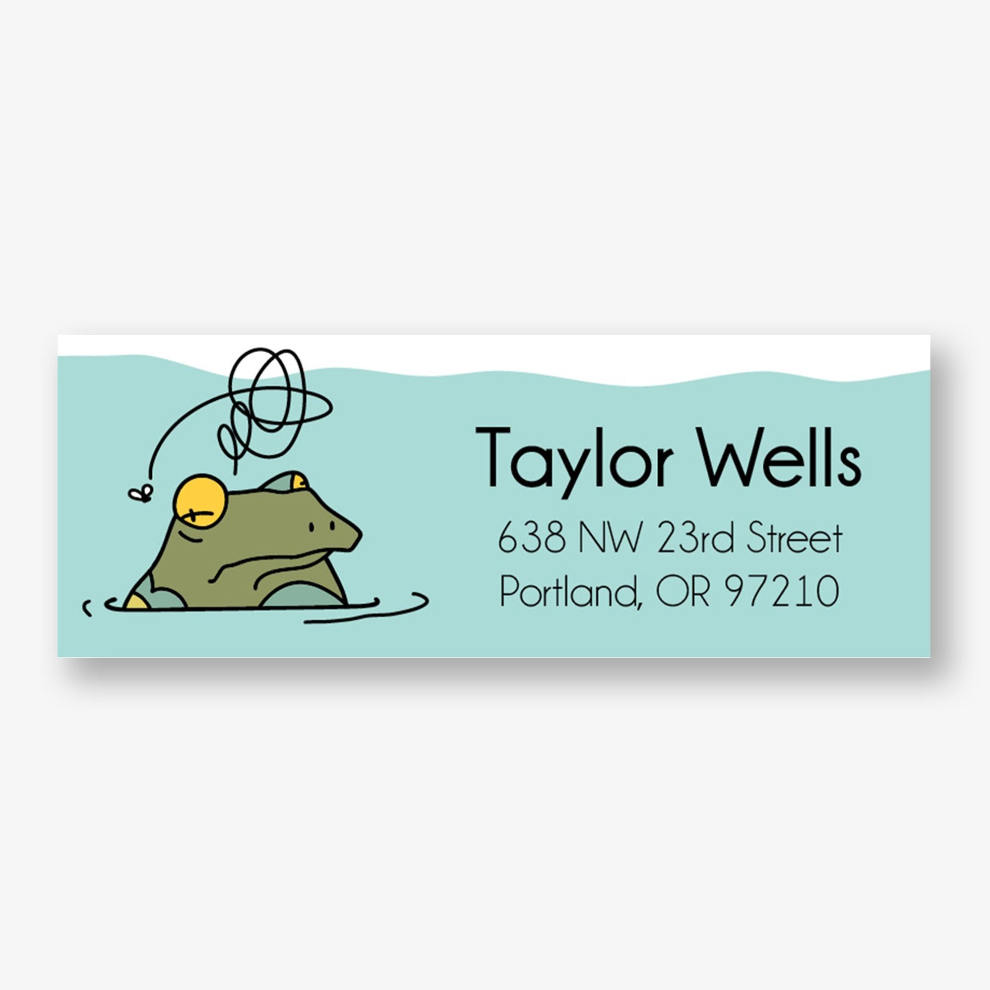 Toad You So Return Address Label