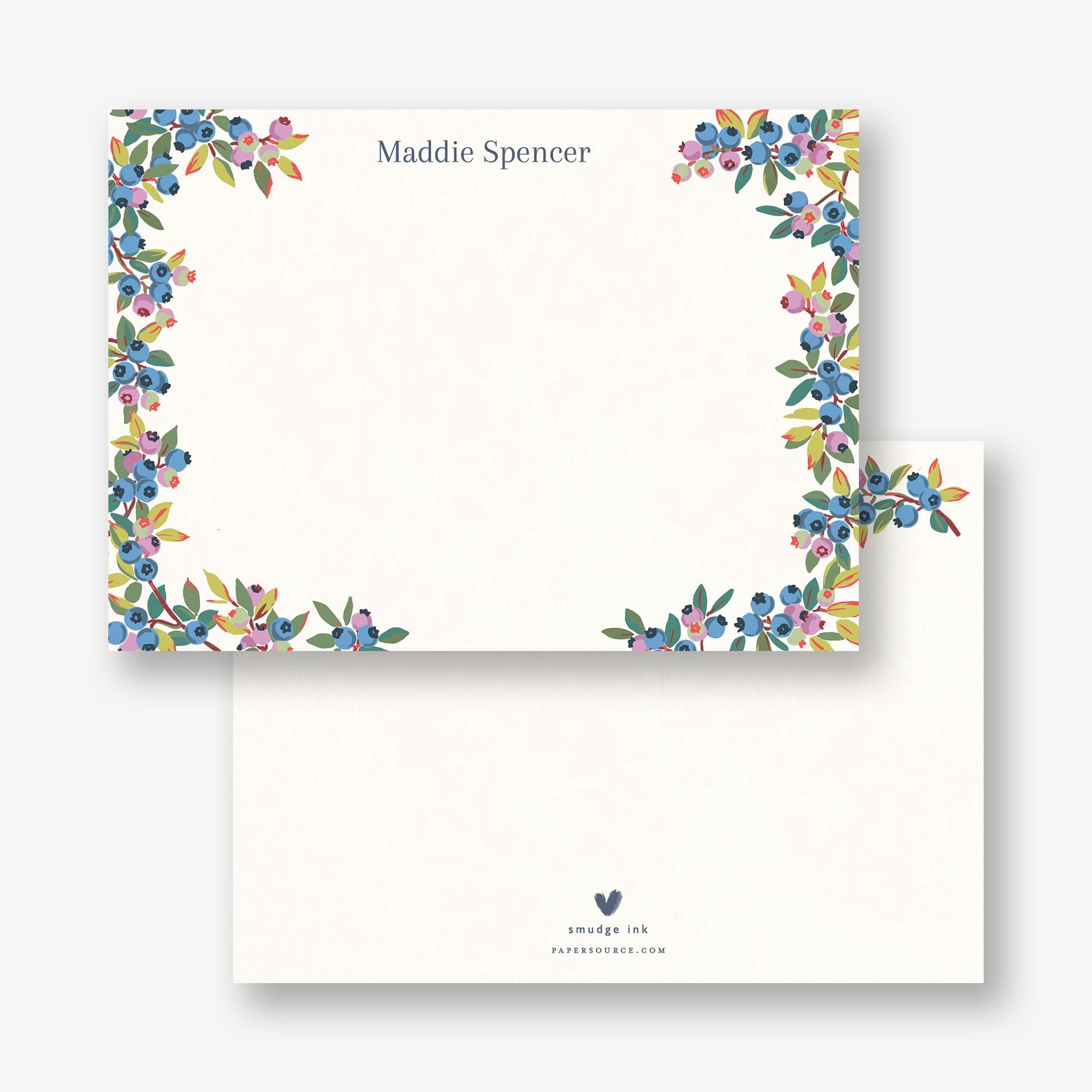 Wild Blueberries Stationery