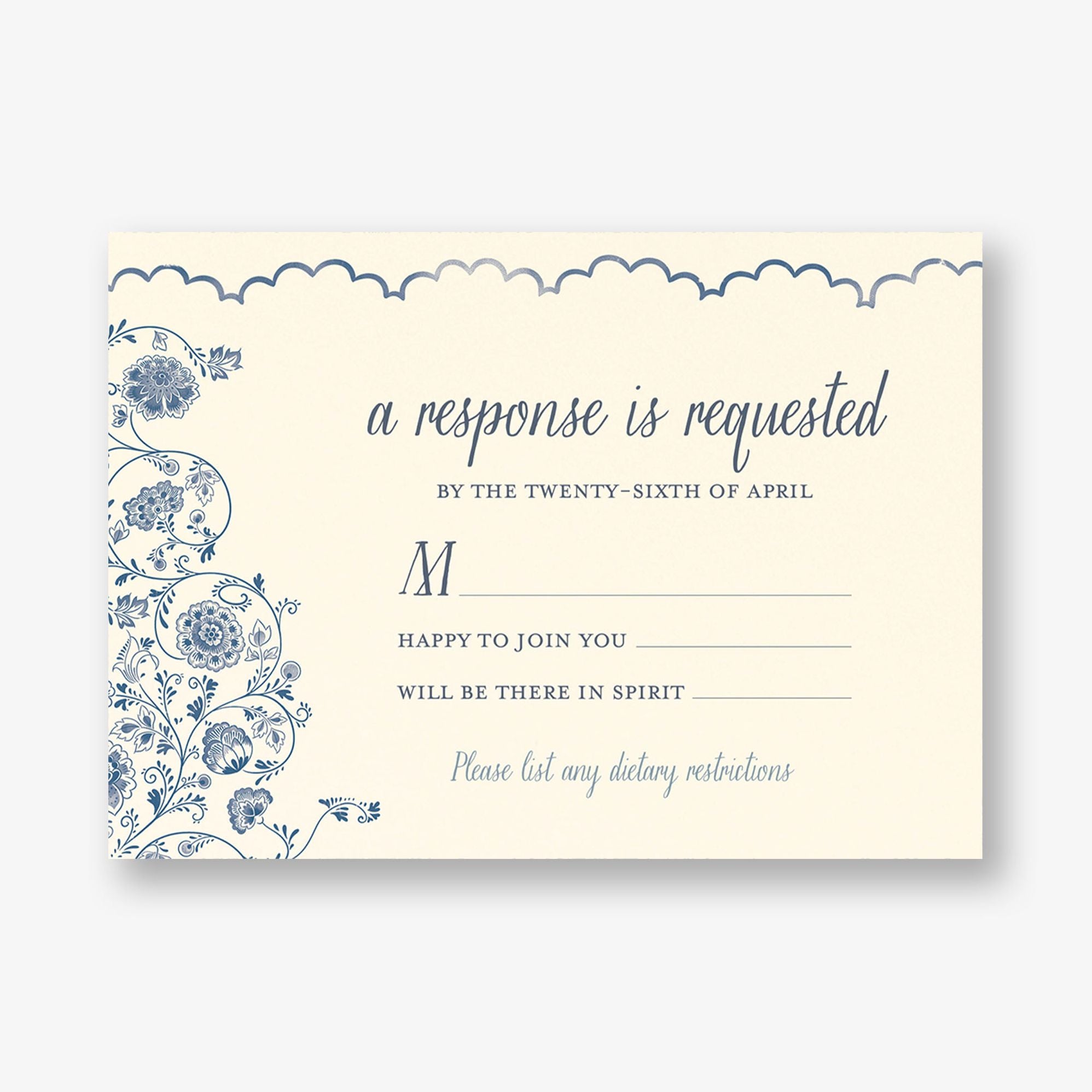 Delft Blue Response Card