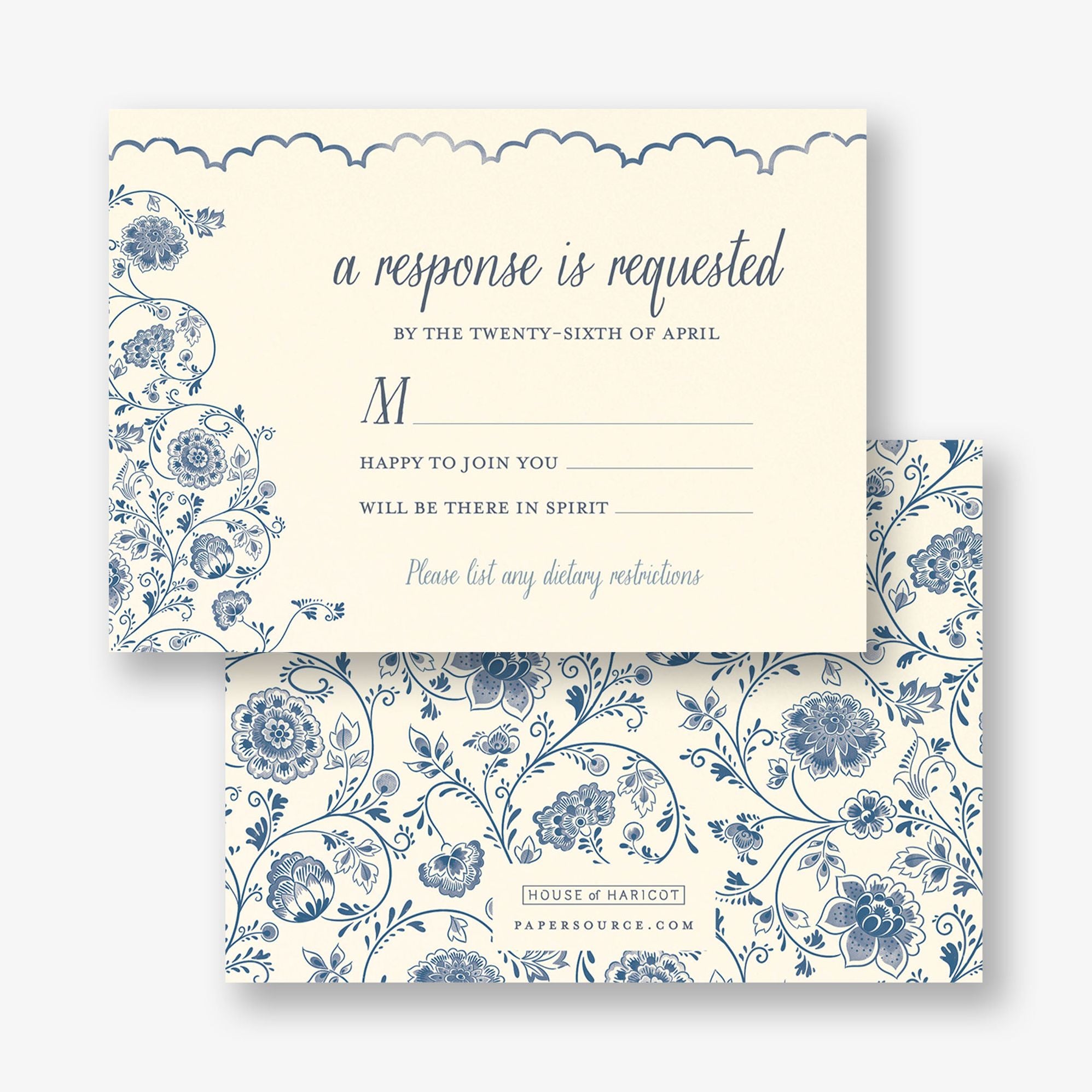 Delft Blue Response Card