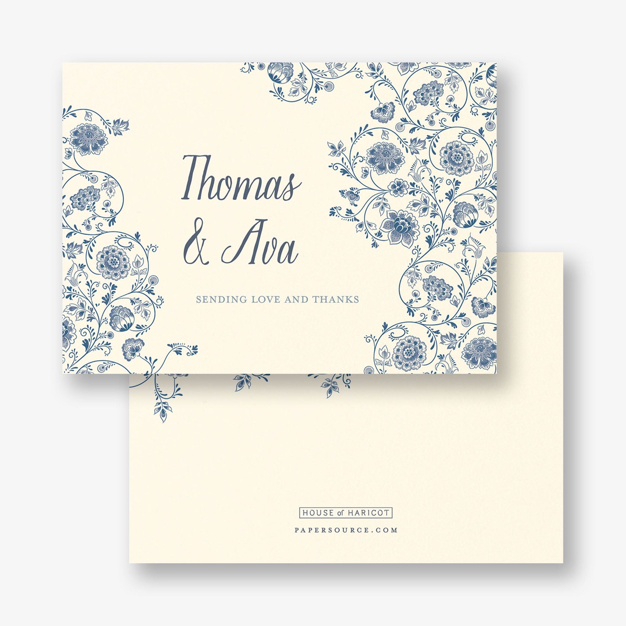 Delft Blue Thank You Card
