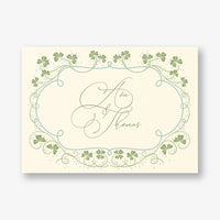 Lucky Clovers Thank You Card