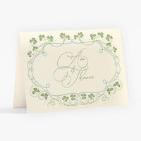 Lucky Clovers Thank You Card