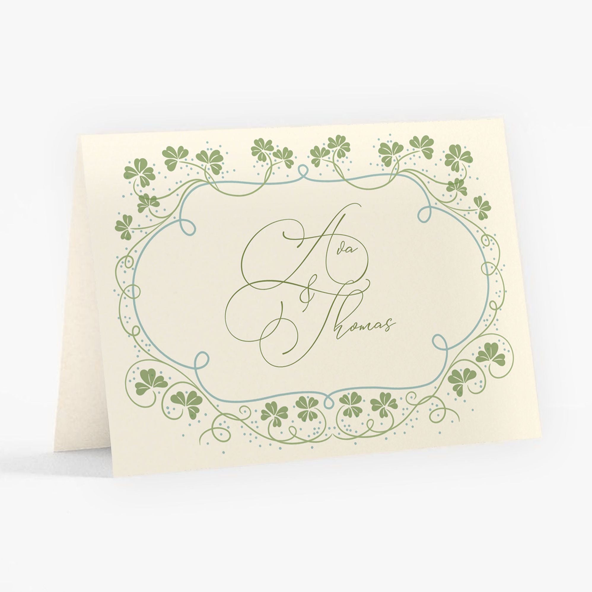 Lucky Clovers Thank You Card