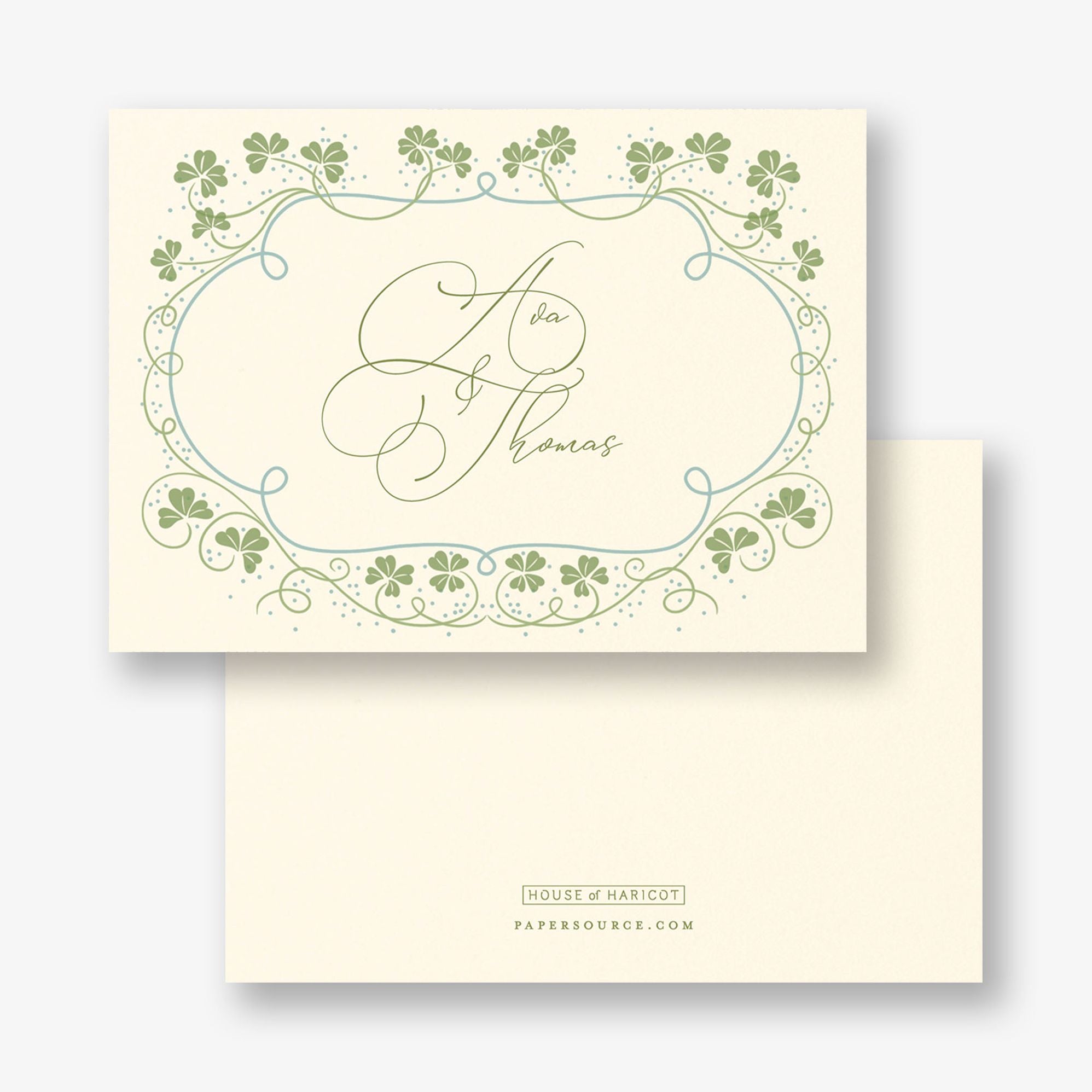 Lucky Clovers Thank You Card