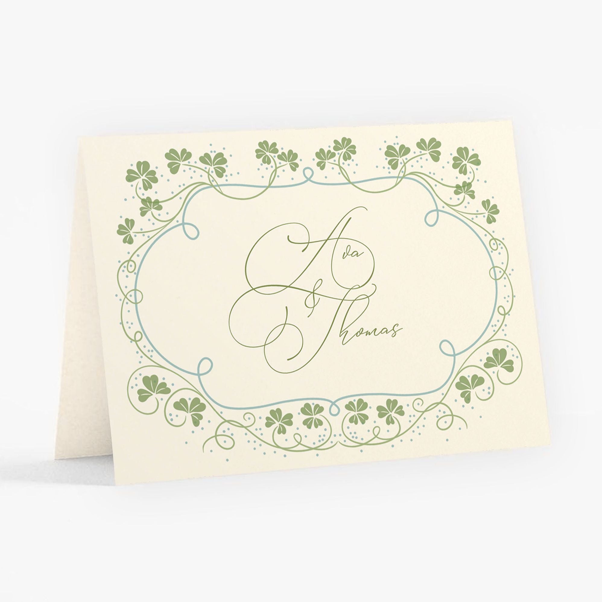 Lucky Clovers Thank You Card