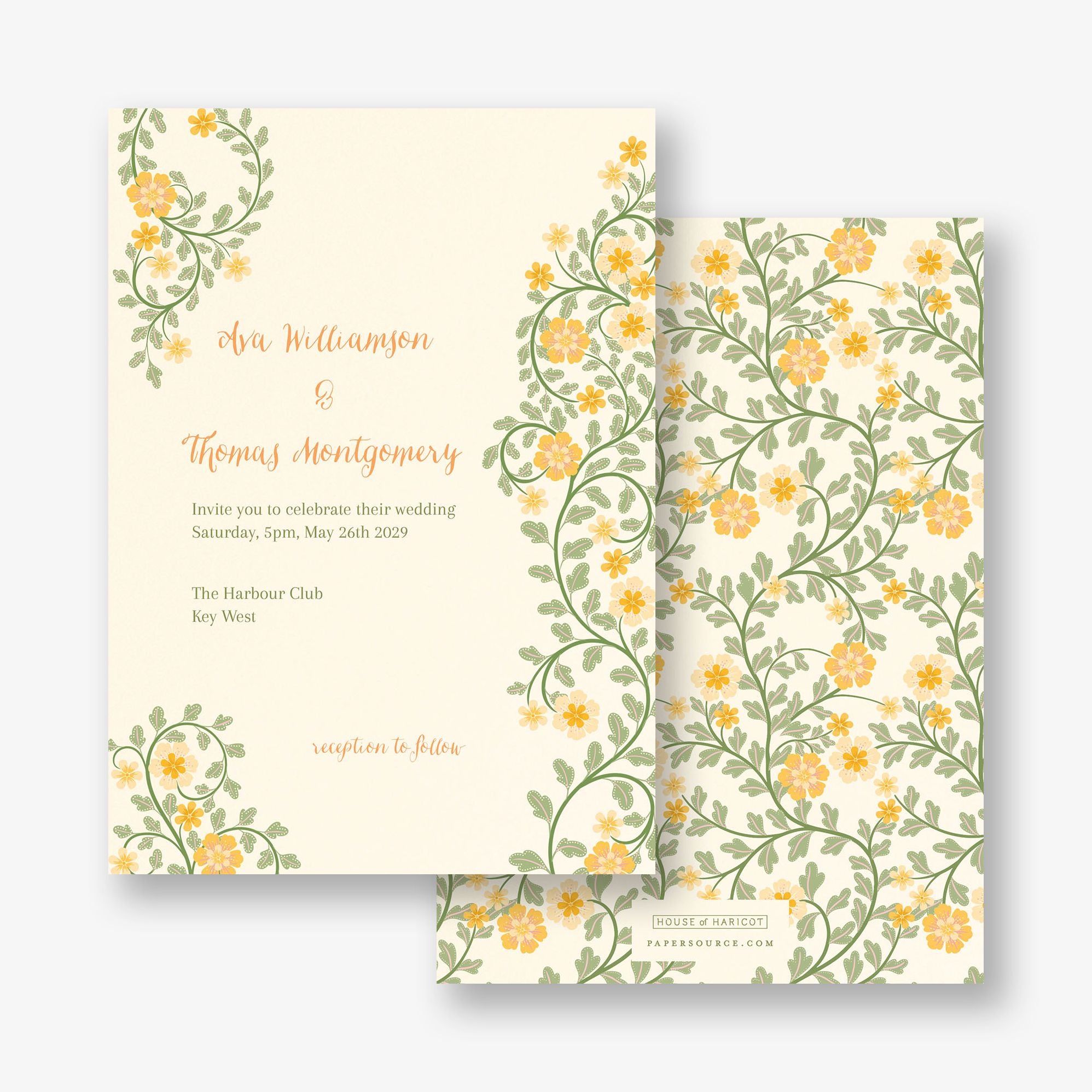 Flower Garden Wedding Invitation