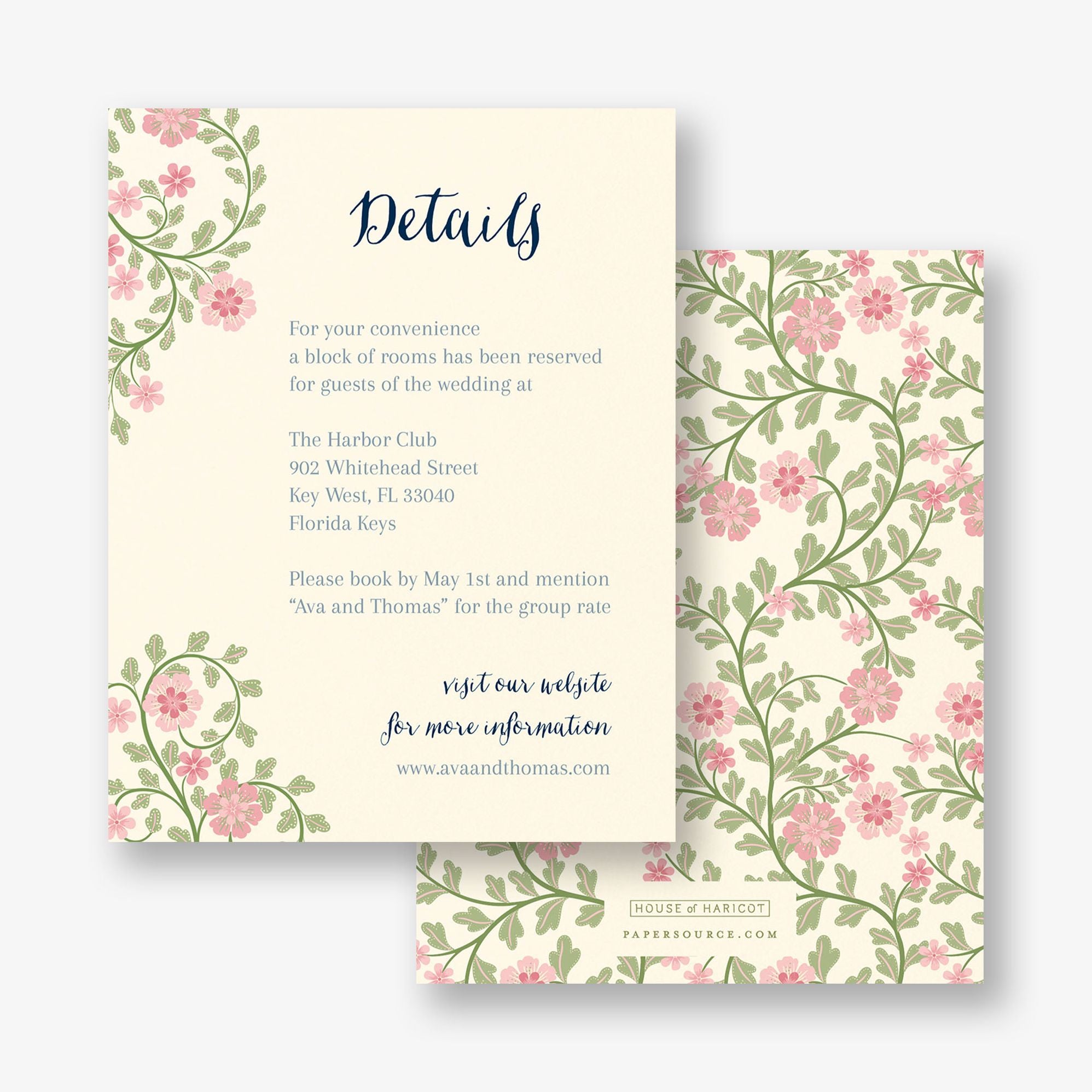 Flower Garden Information Card