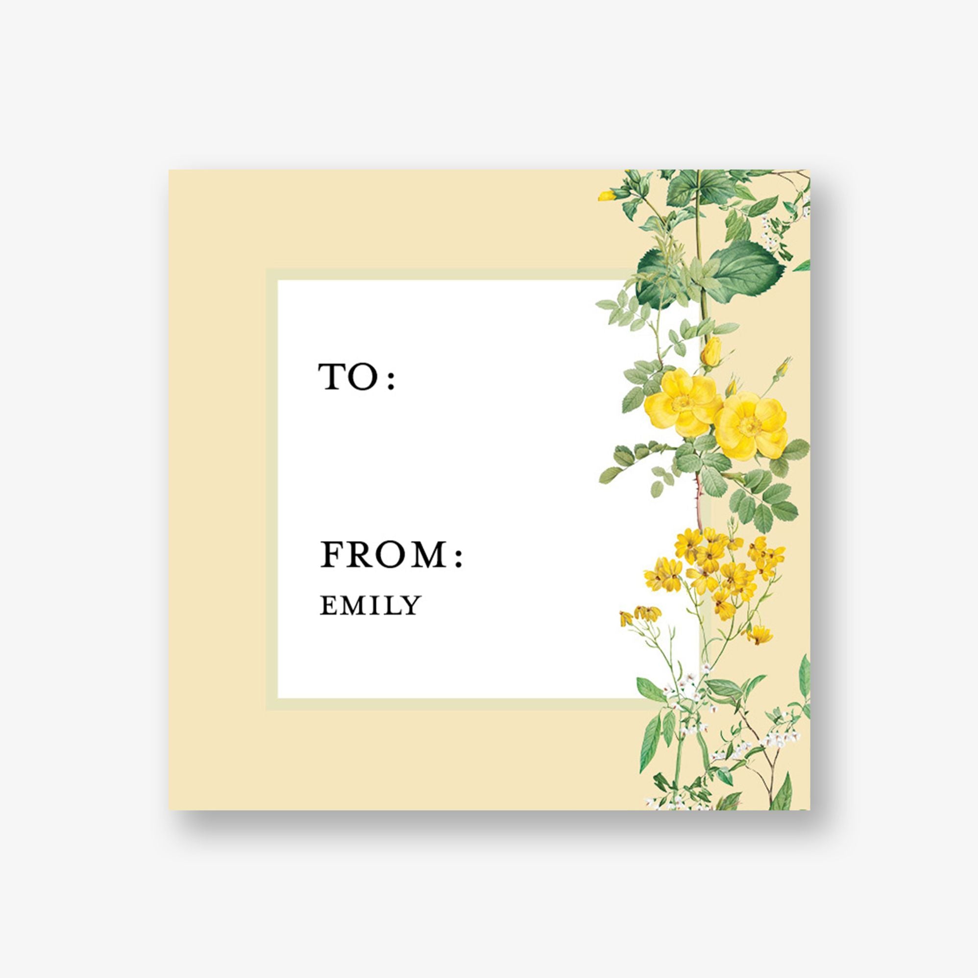 Little Greenhouse Gift Tag Label