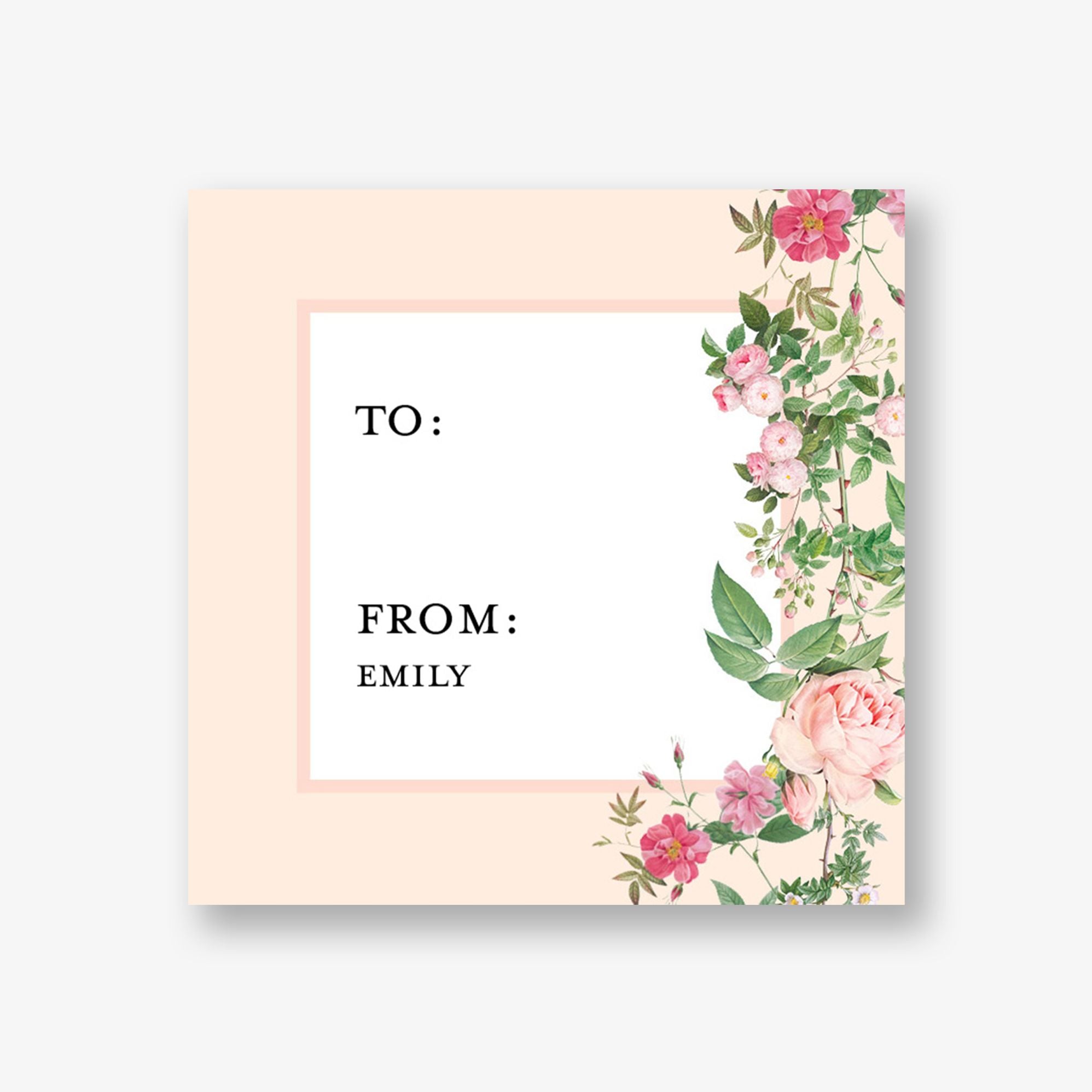 Little Greenhouse Gift Tag Label