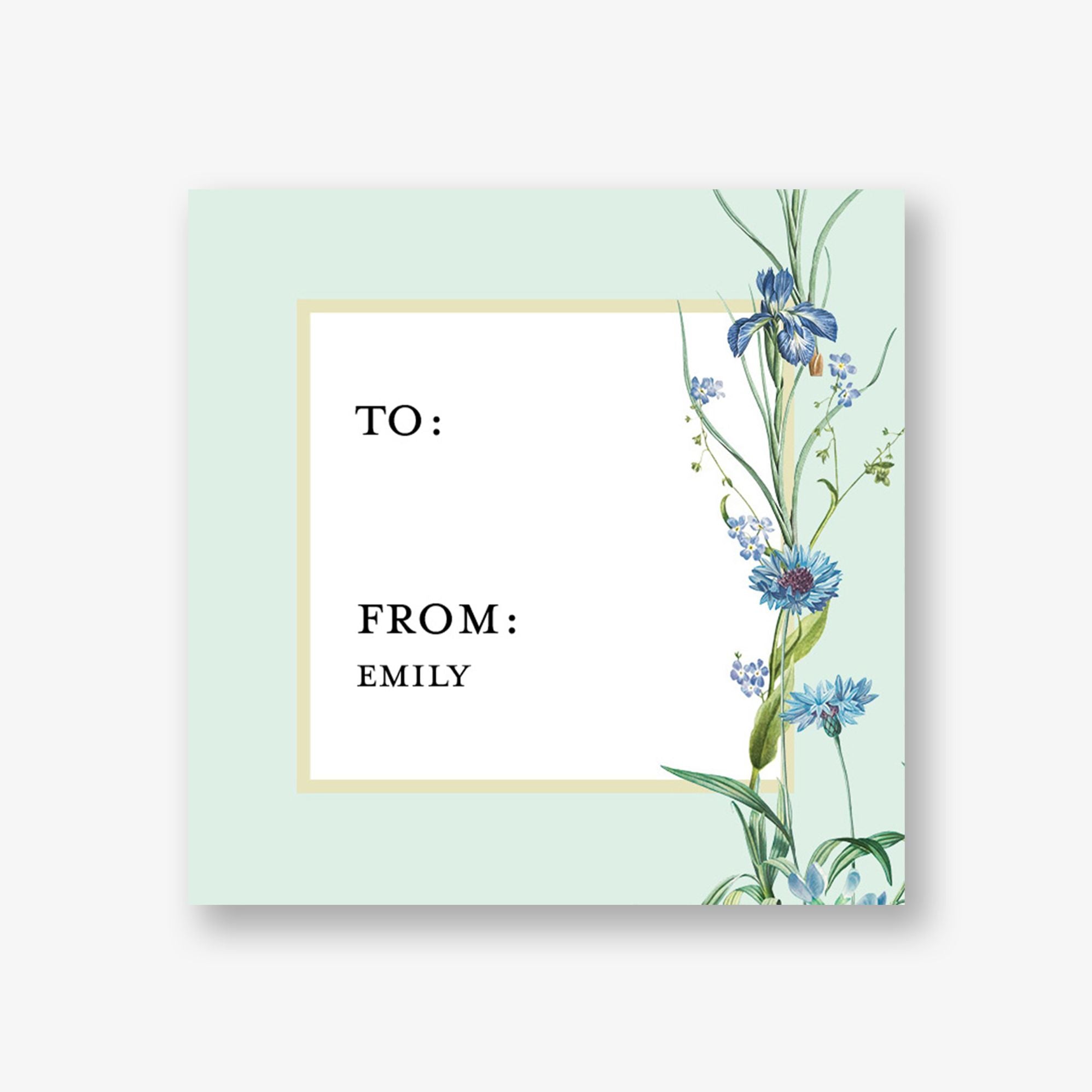 Little Greenhouse Gift Tag Label