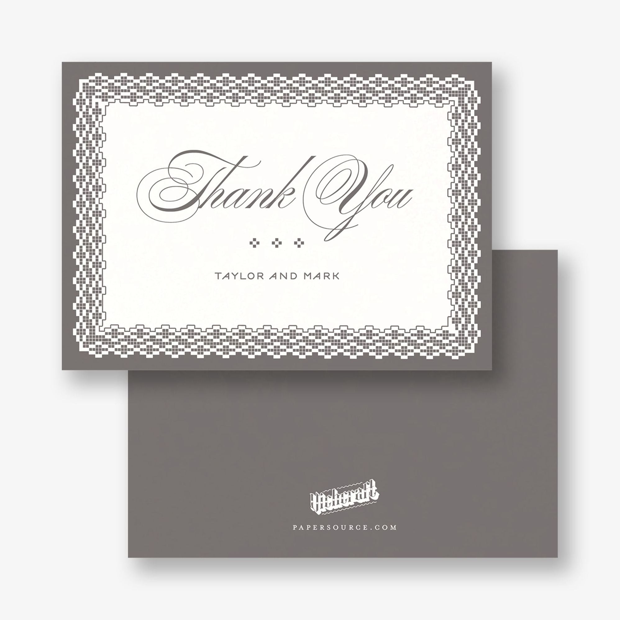 Vintage Lace Thank You Card