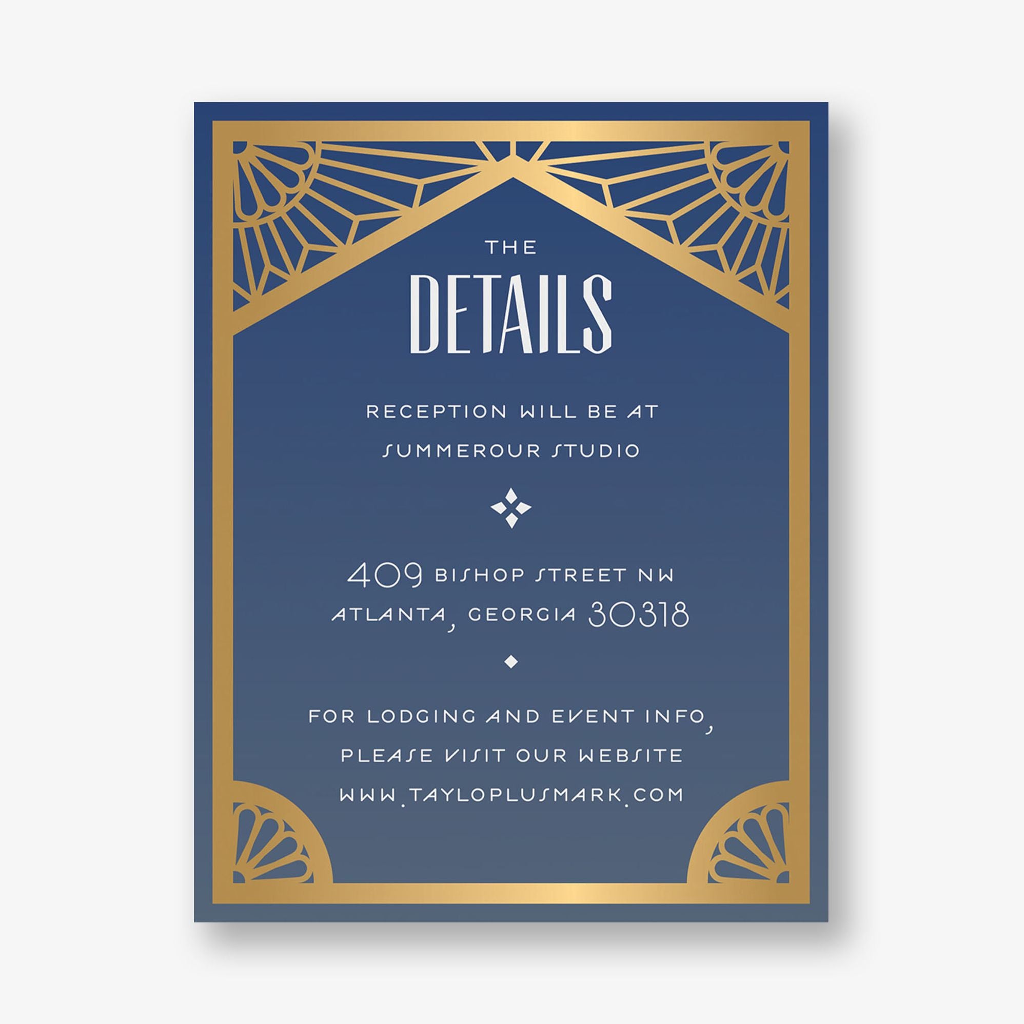 Stained Glass Foil Information Card