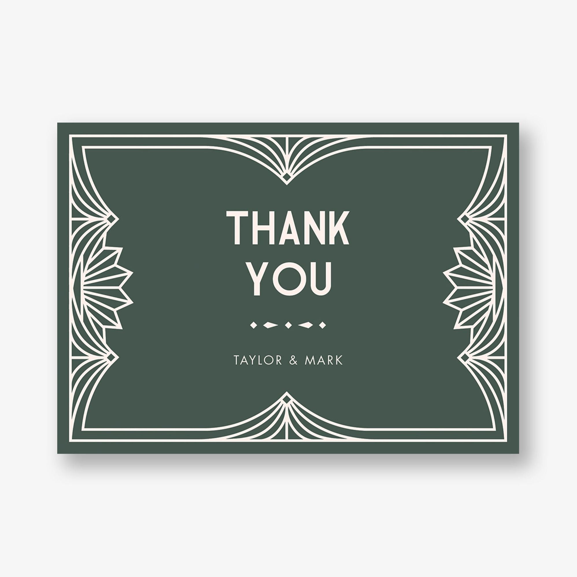 Deco Frame Thank You Card
