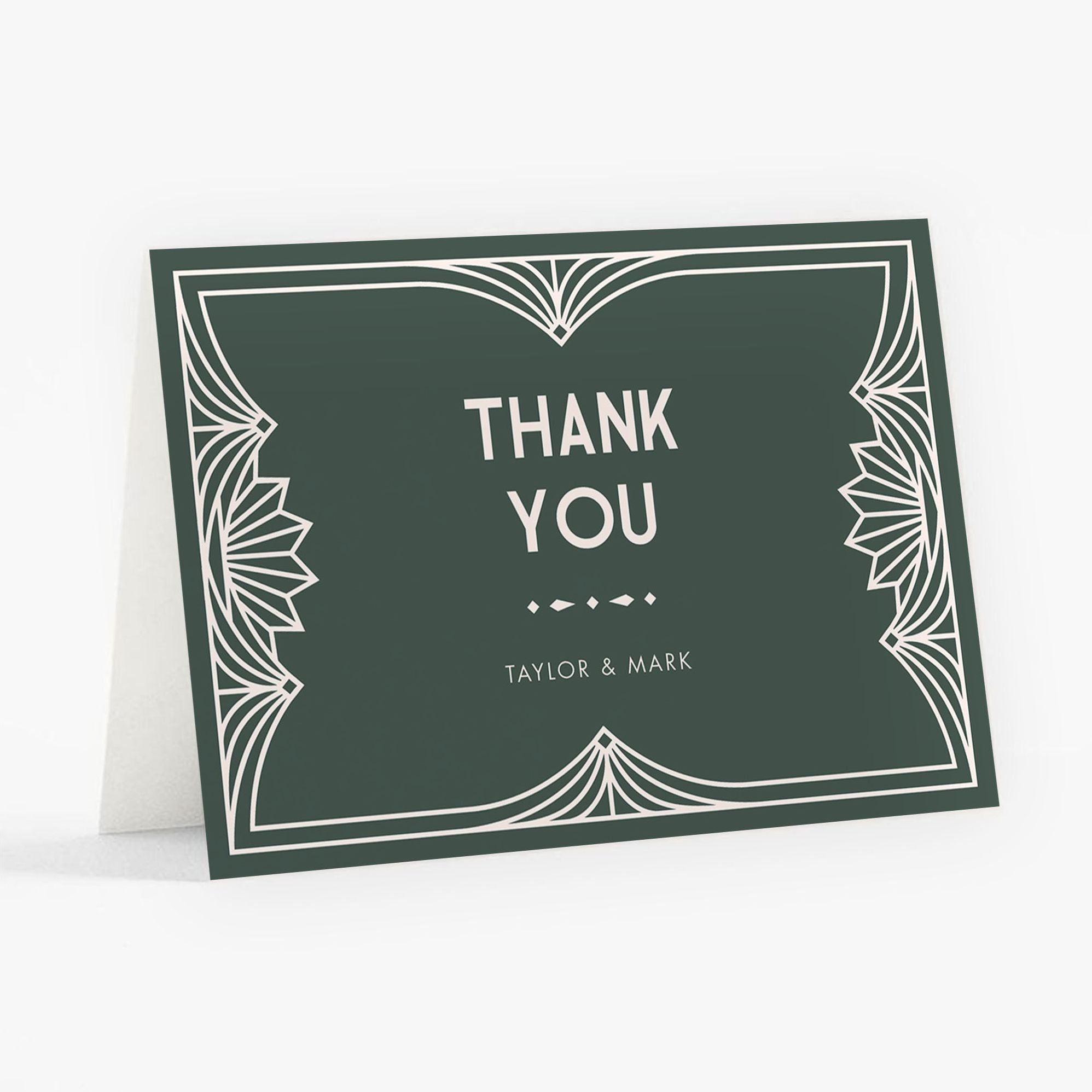 Deco Frame Thank You Card