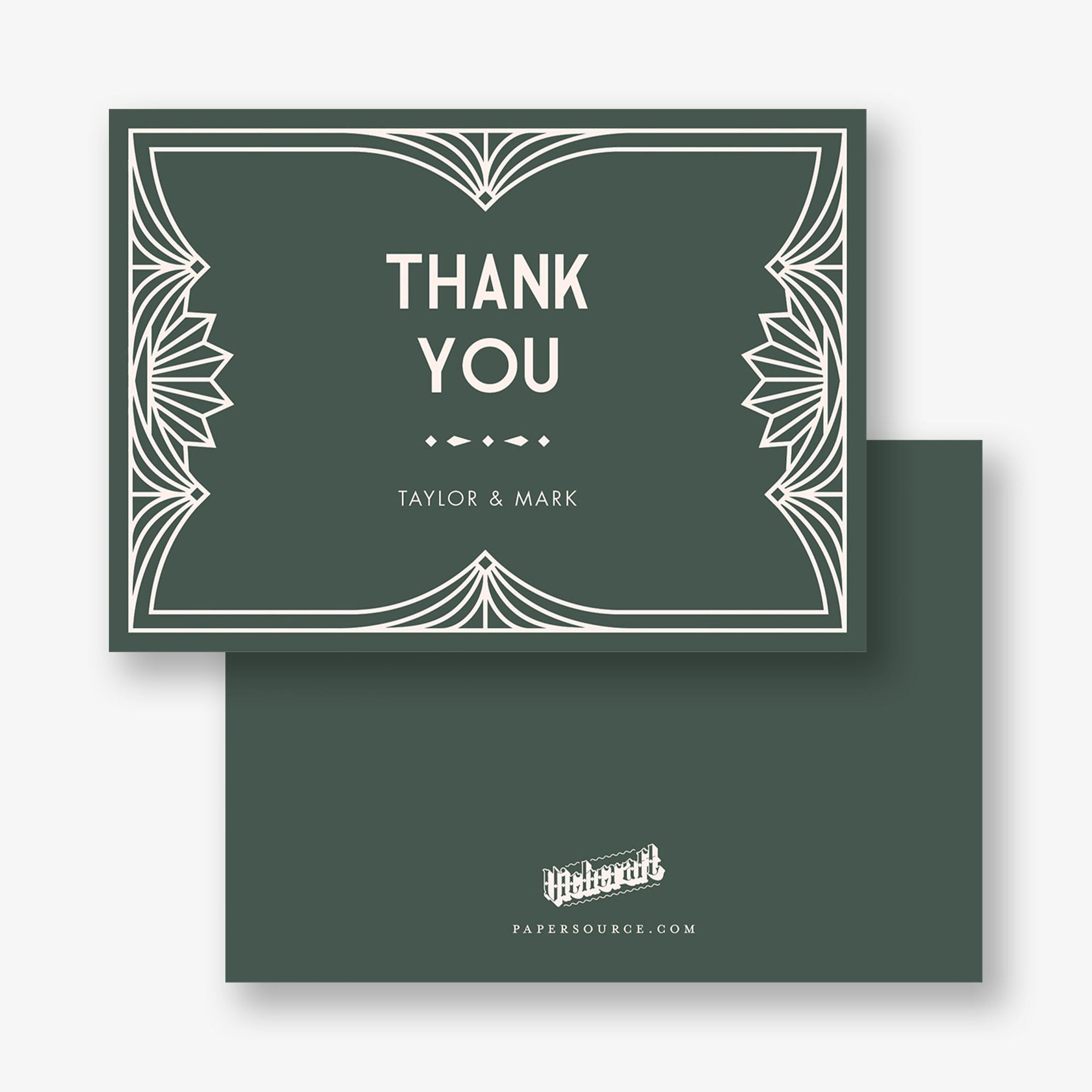 Deco Frame Thank You Card
