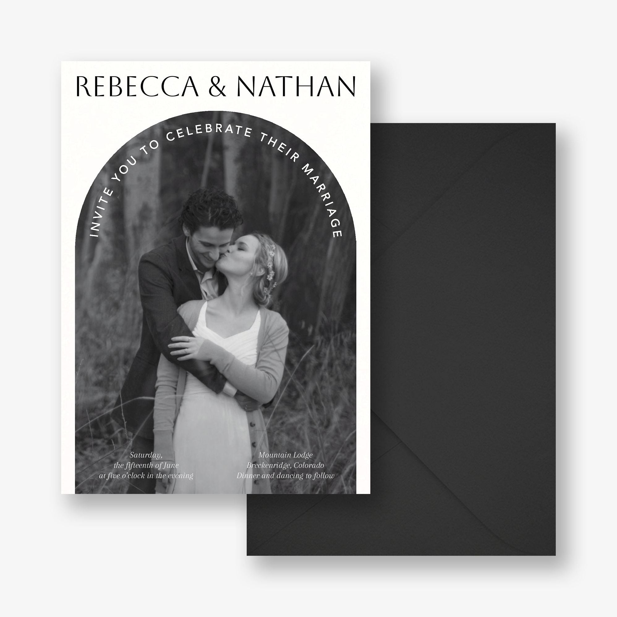 Photo Arch Wedding Invitation