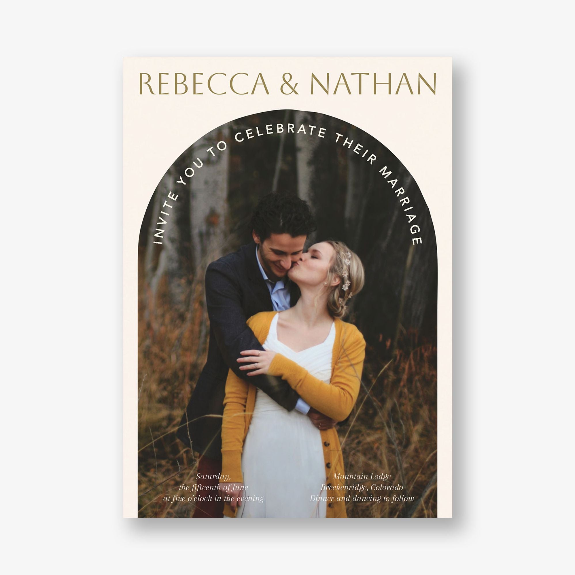 Photo Arch Wedding Invitation
