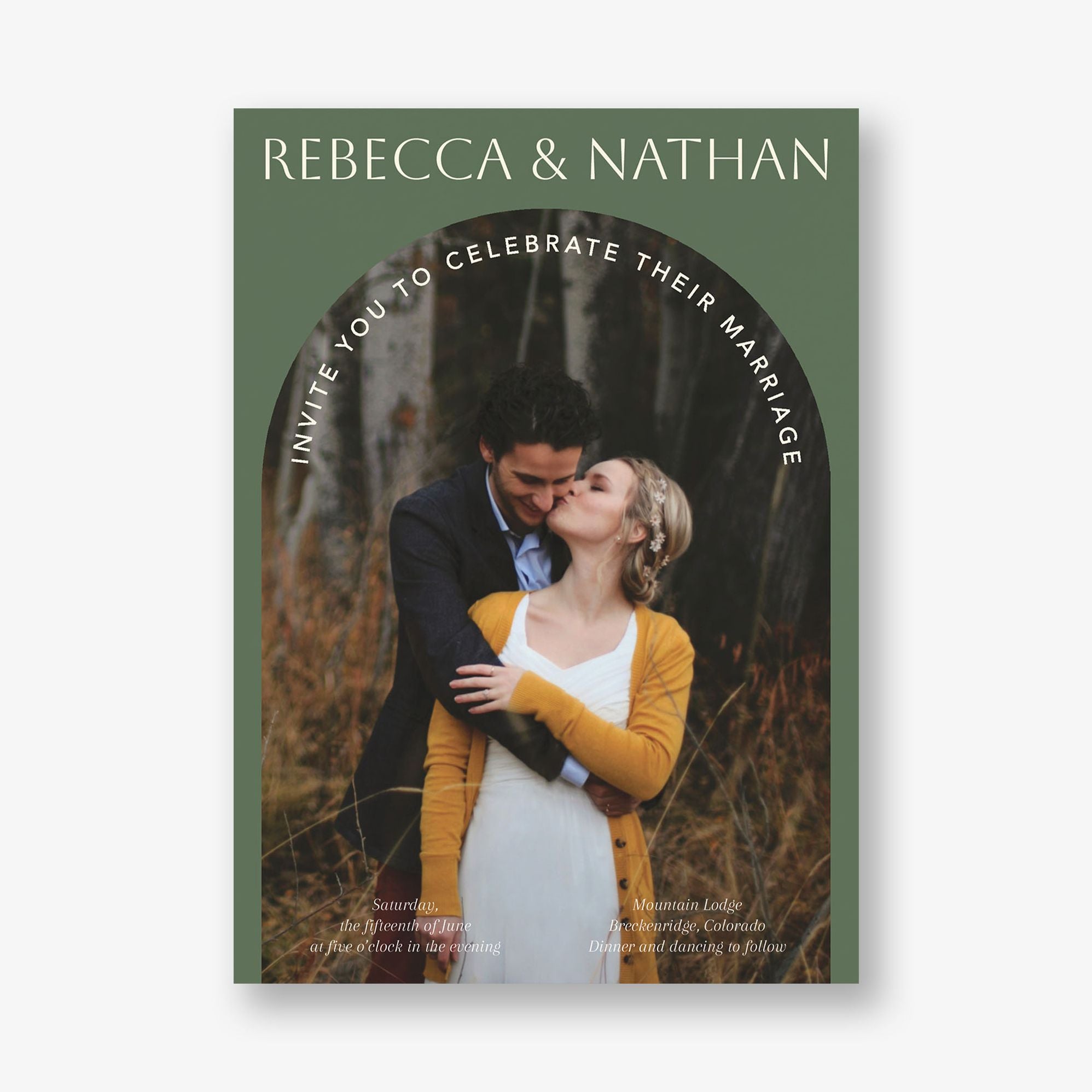 Photo Arch Wedding Invitation