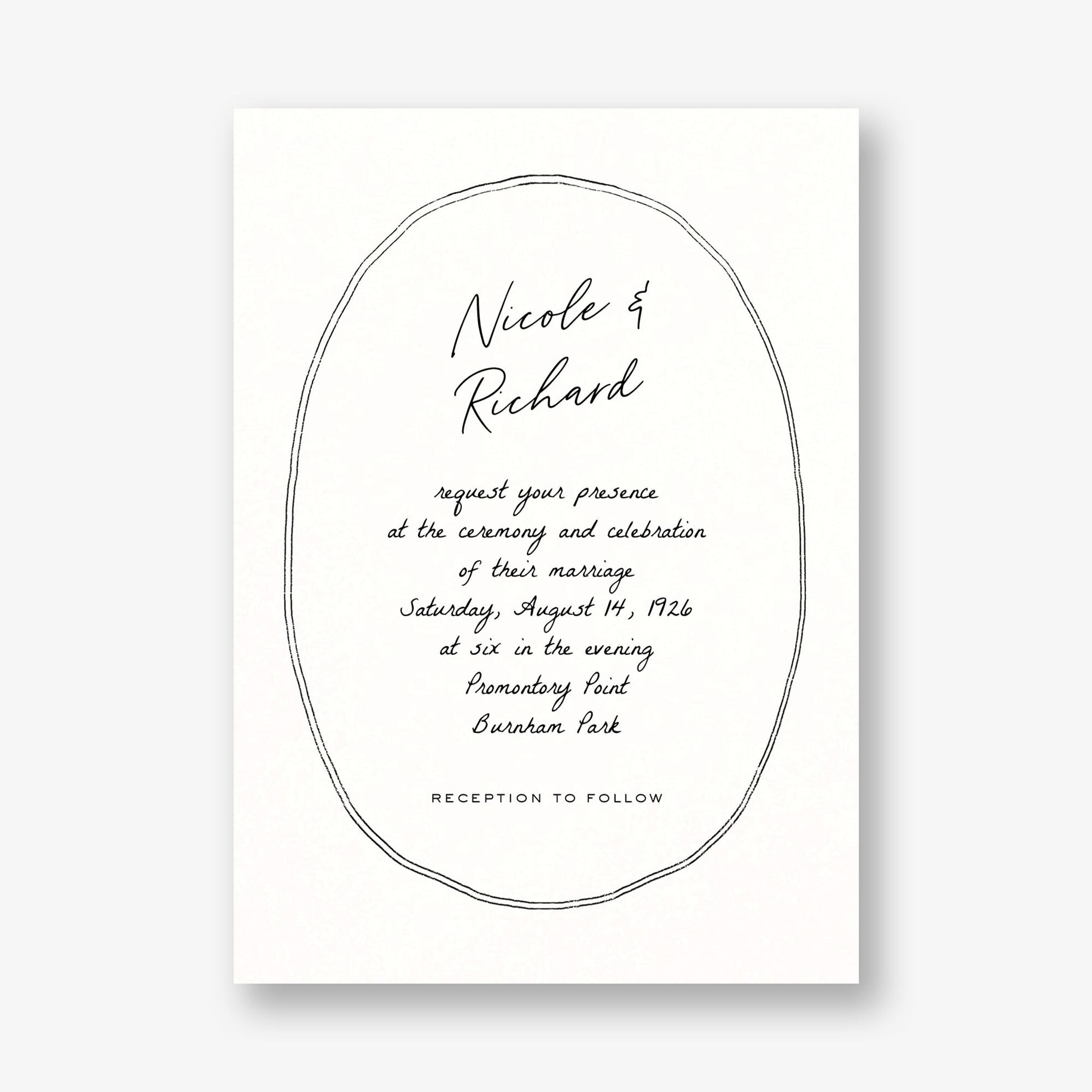 Twin Lines Wedding Invitation
