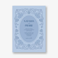 Embossed Vines Wedding Invitation