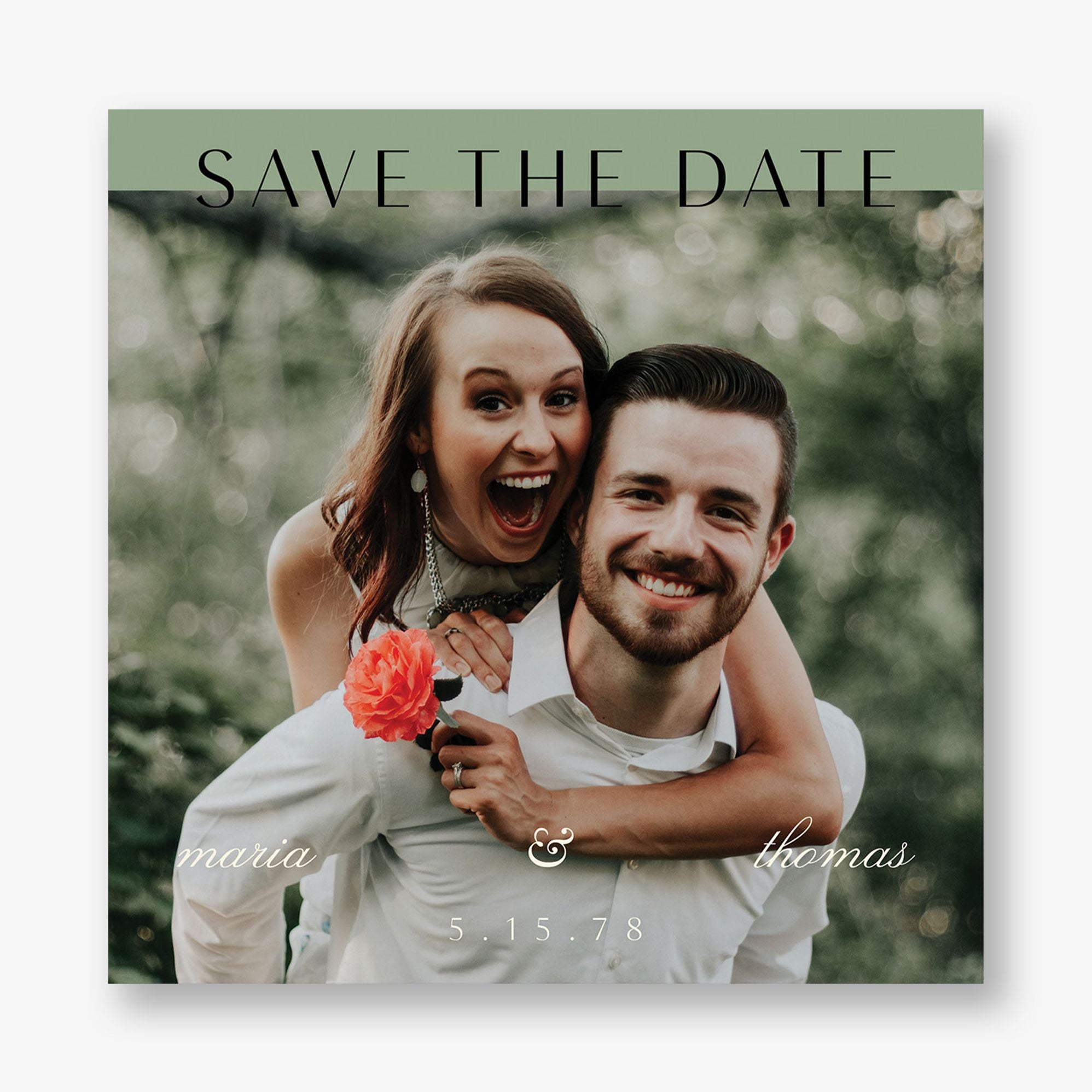 Modern Muse Photo Save the Date