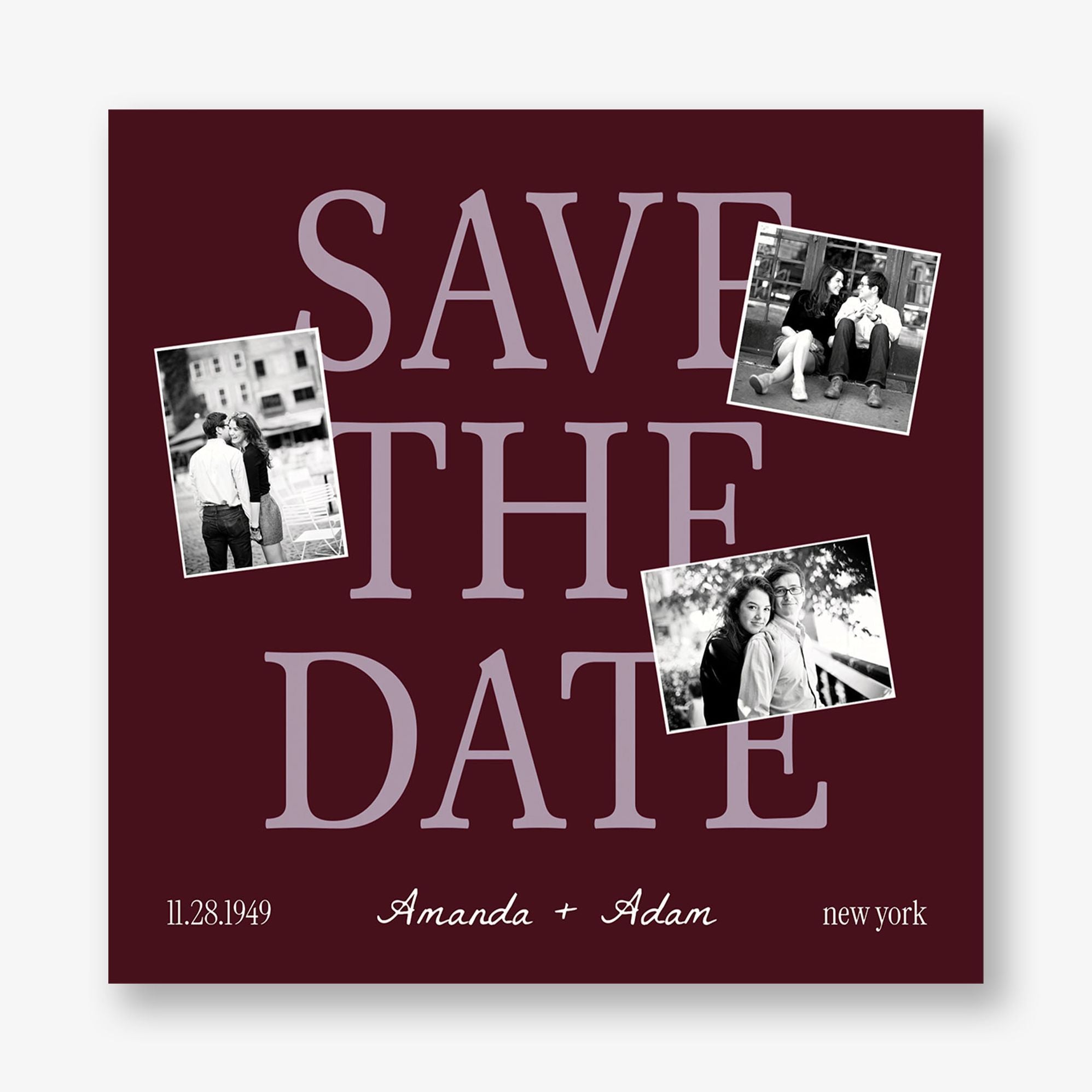 For the Scrapbook Photo Save the Date