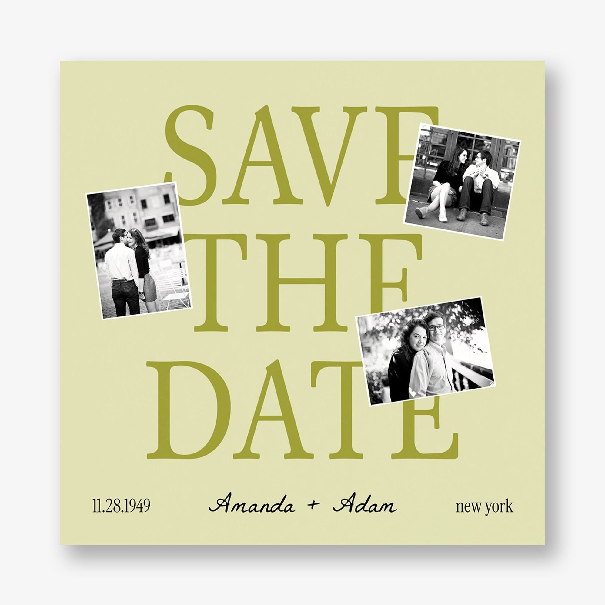 For the Scrapbook Photo Save the Date