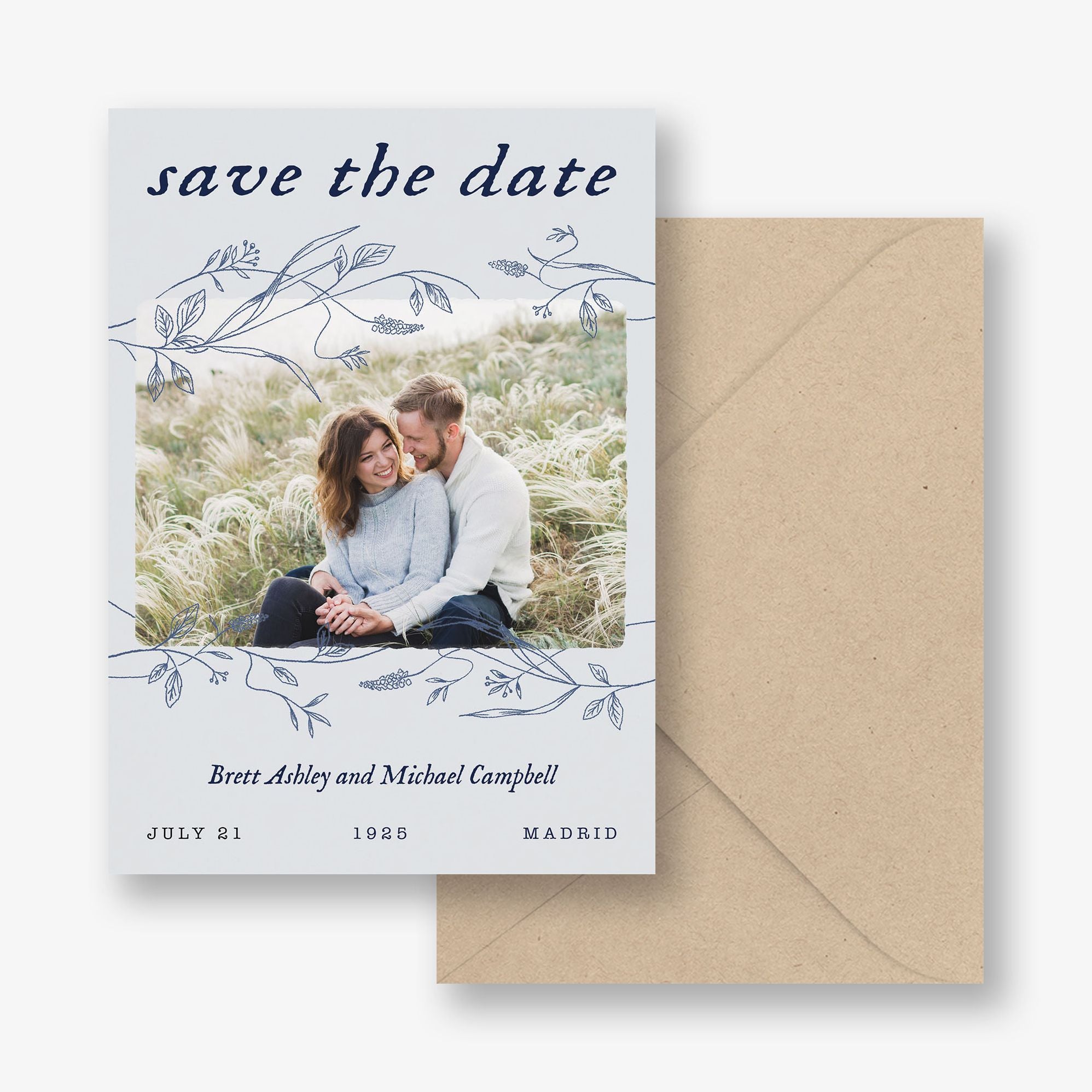 Rustic Film Frame Photo Save the Date