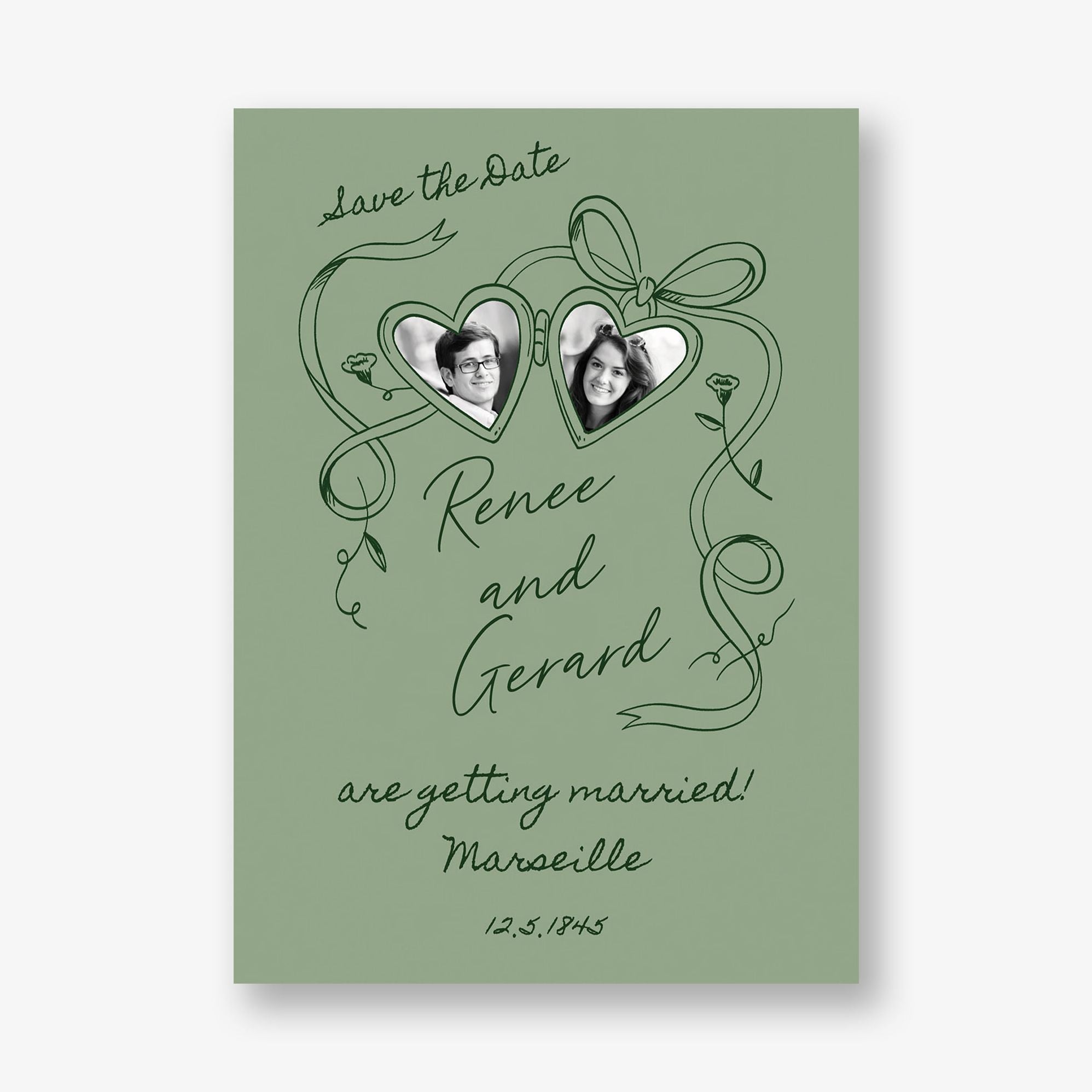 Locket Photo Save the Date