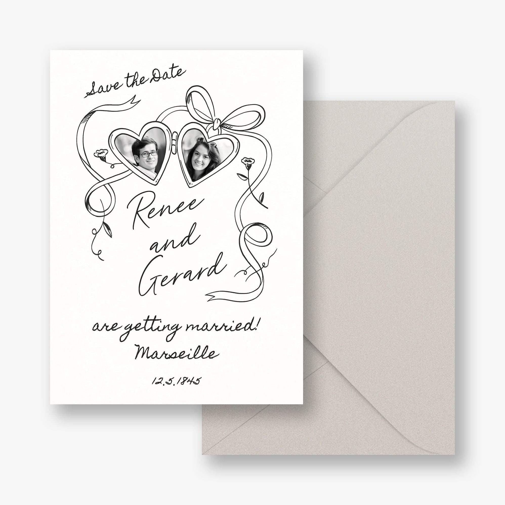 Locket Photo Save the Date