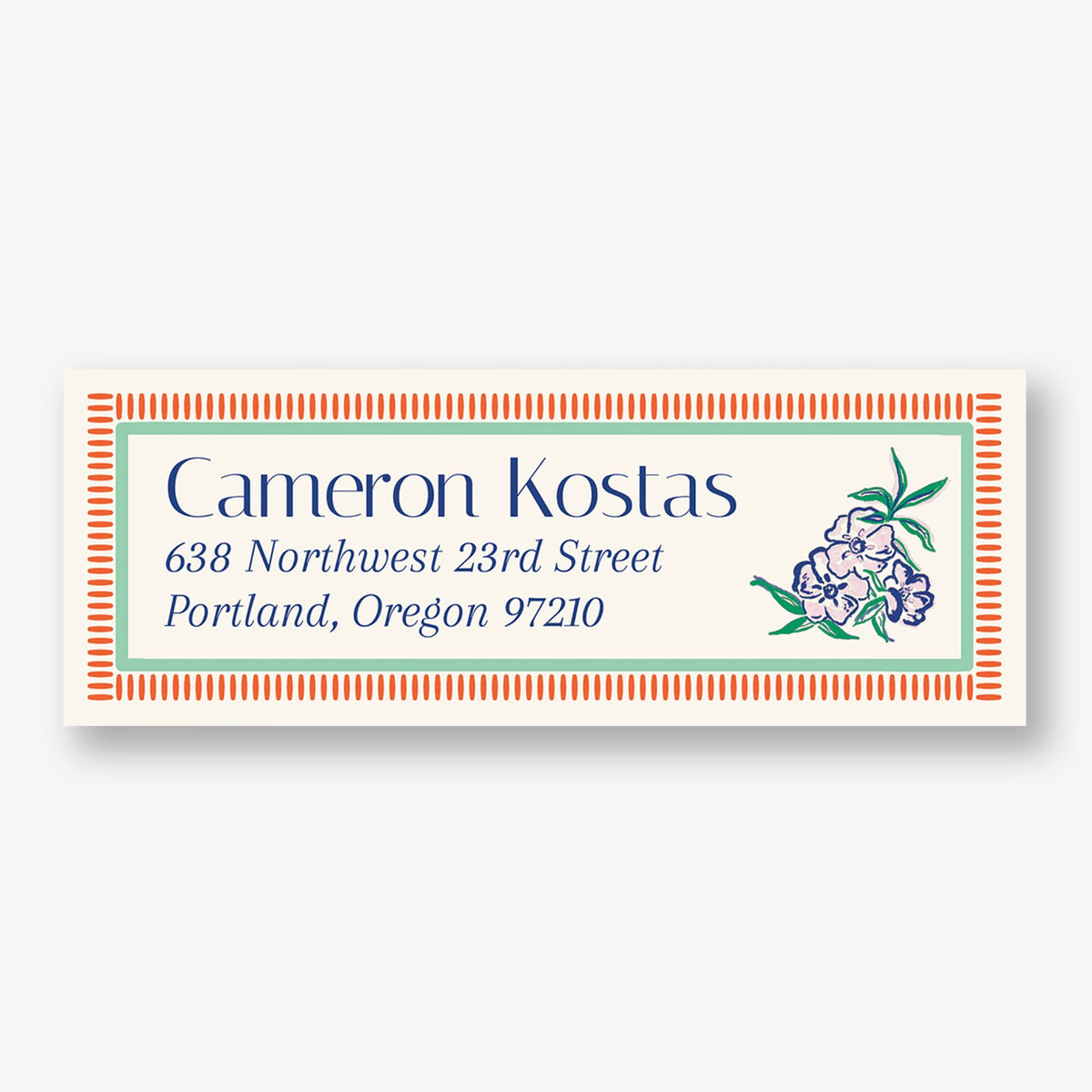 Coastal Collage Return Address Label | Paper Source