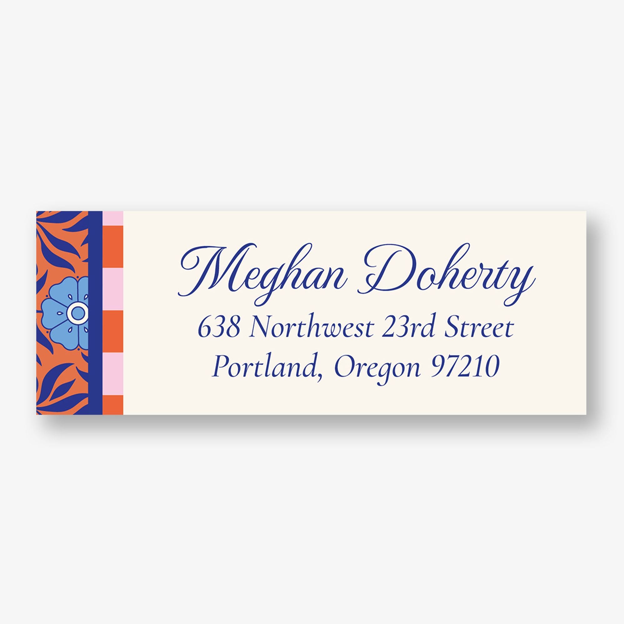 Summer Tapestry Return Address Label