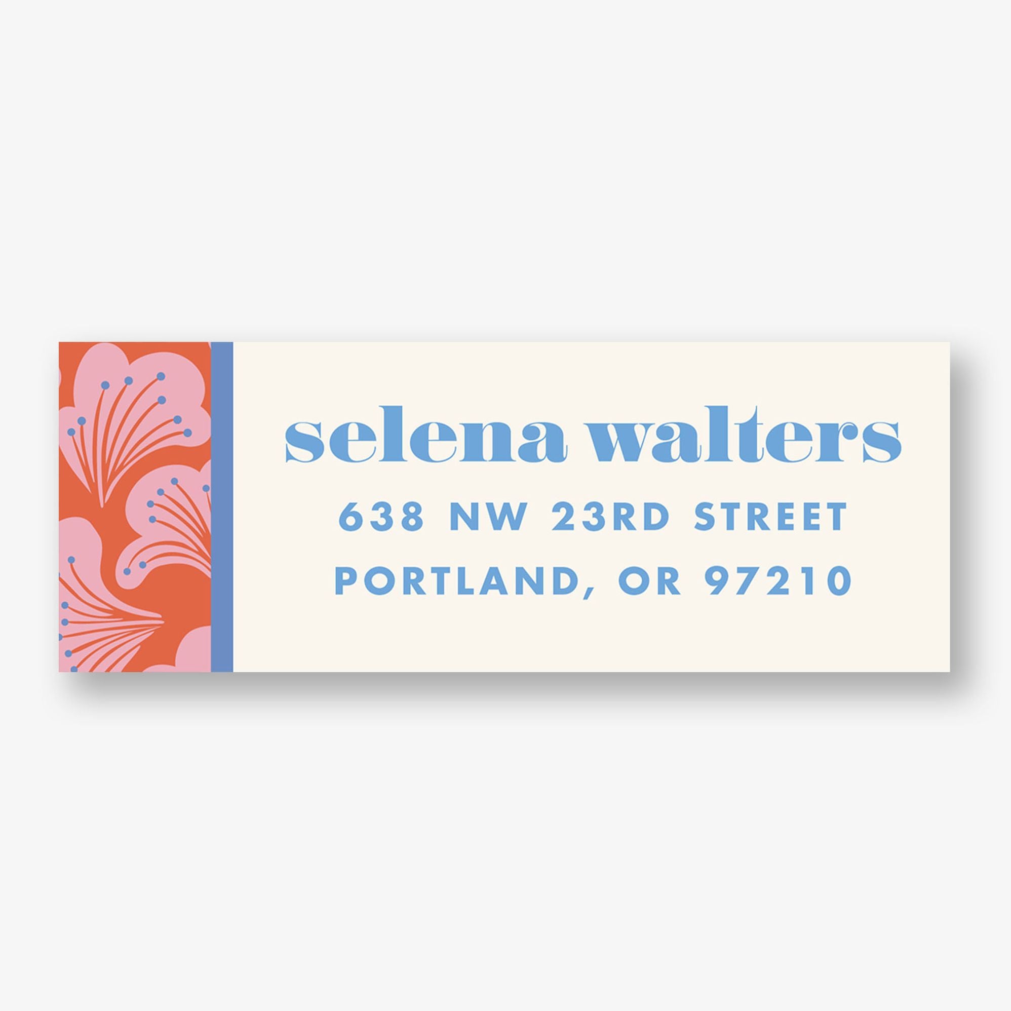 Gingko Flourish Return Address Label