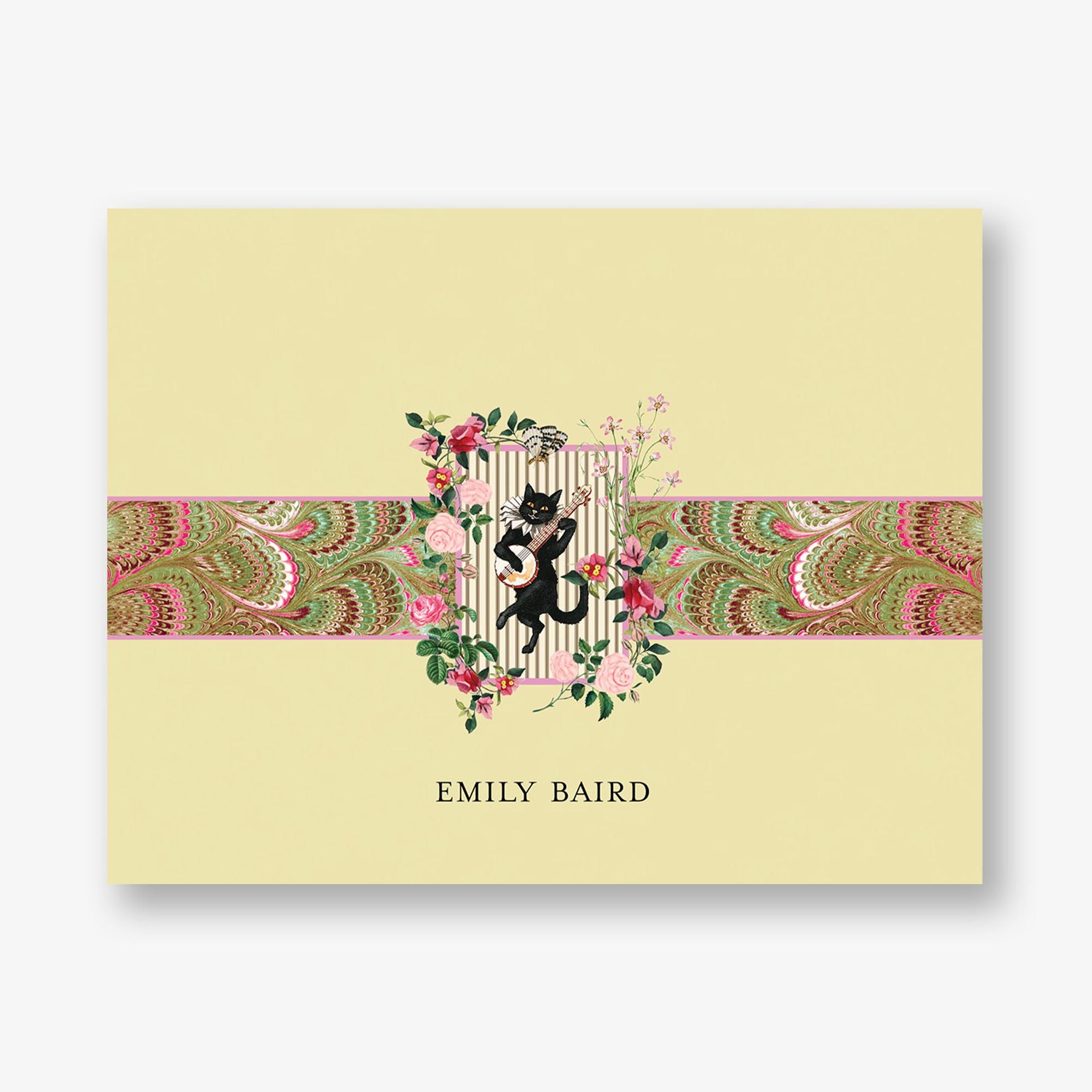 Velvet Menagerie Folded Stationery