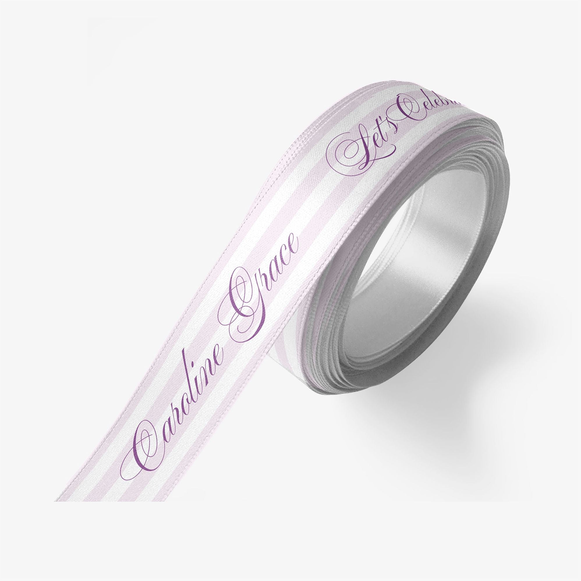 Posh Pinstripe Custom Ribbon 10 Yard Spool