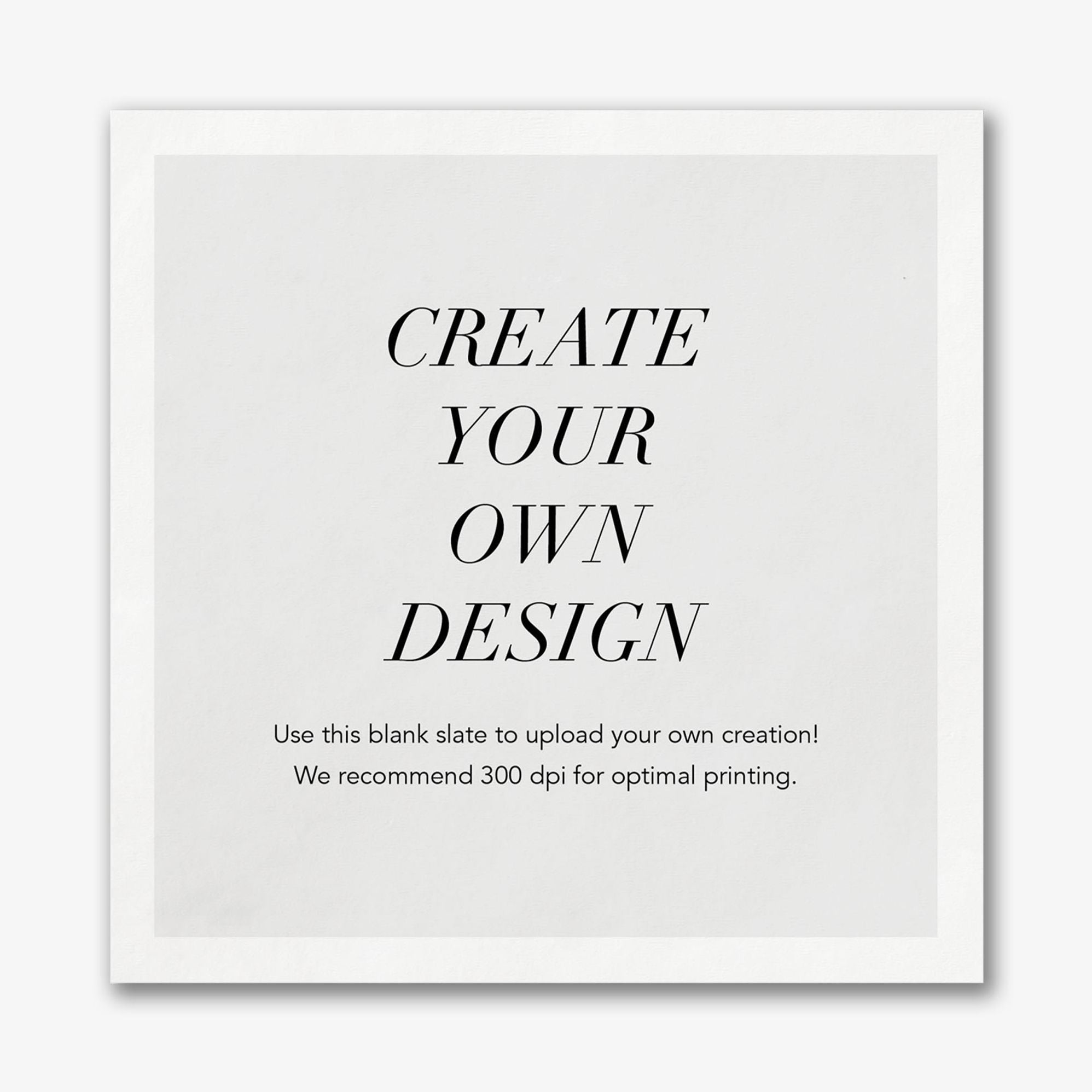 Upload Your Own Custom Napkins