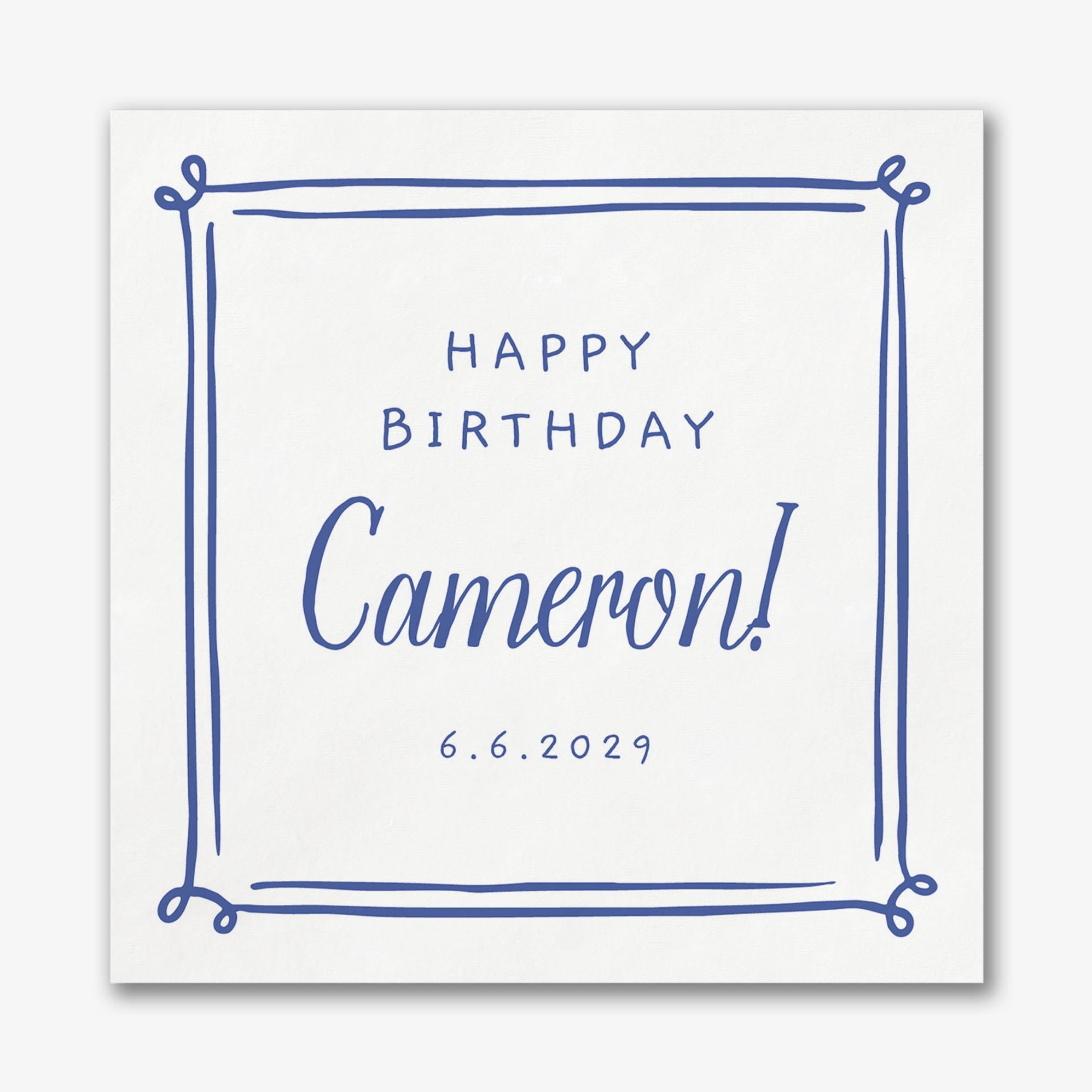 Whimsical Doodles Custom Napkins