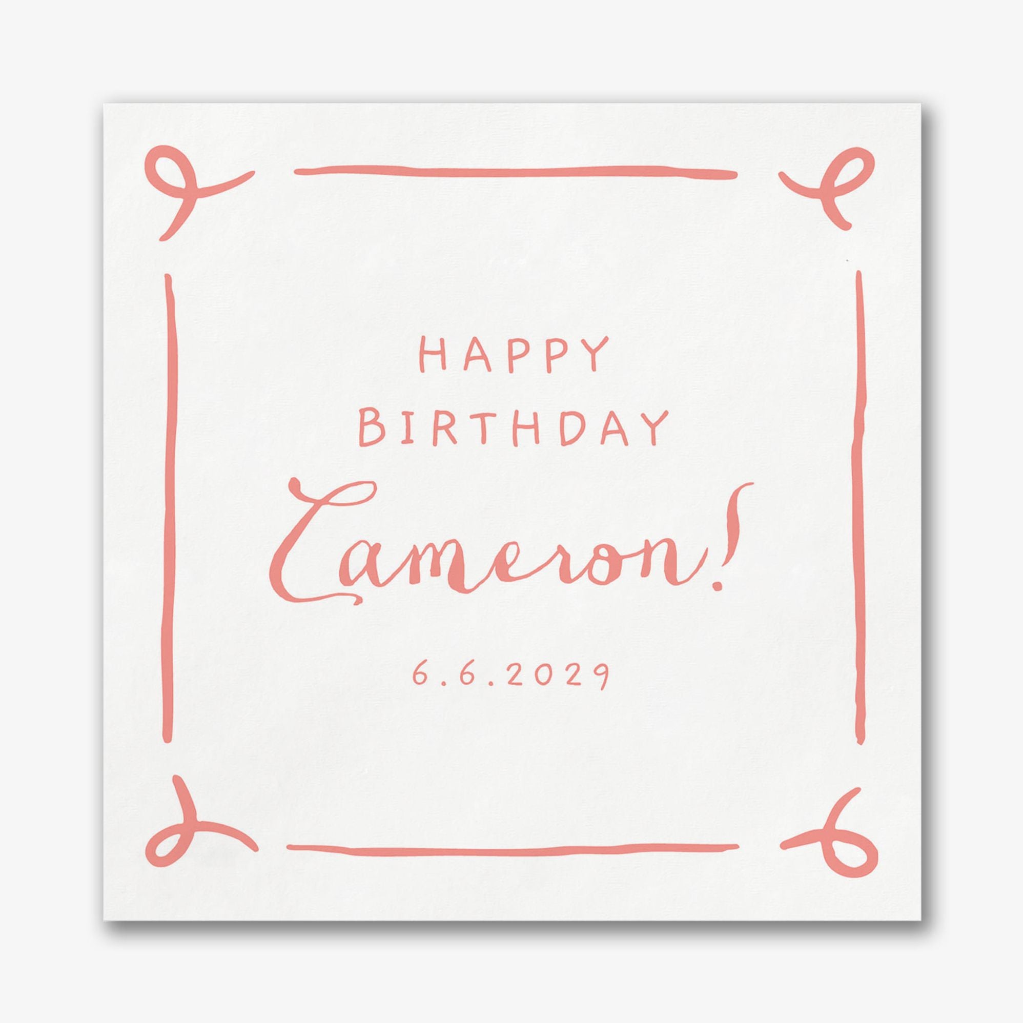 Whimsical Doodles Custom Napkins