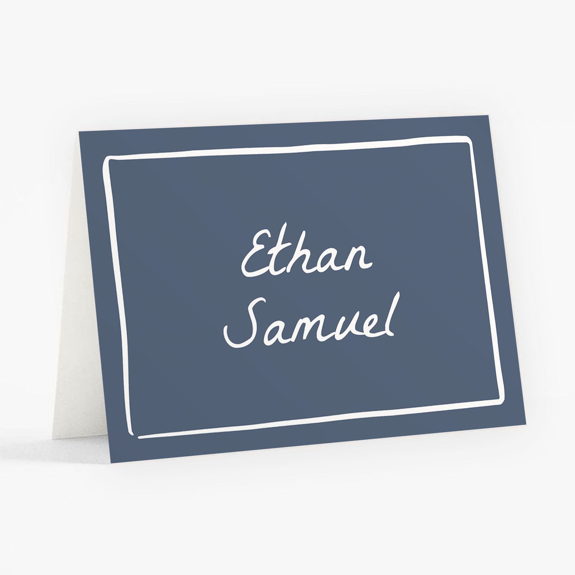 Hand Drawn Border Bar Mitzvah Stationery